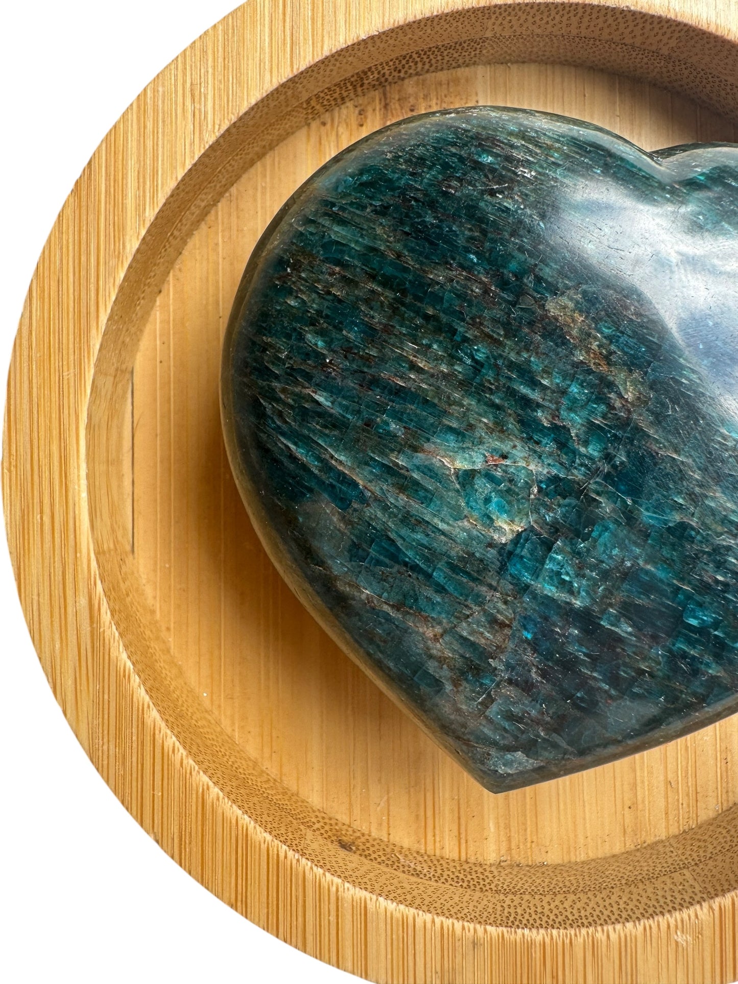 Blue Apaite Heart Carving ( WH )