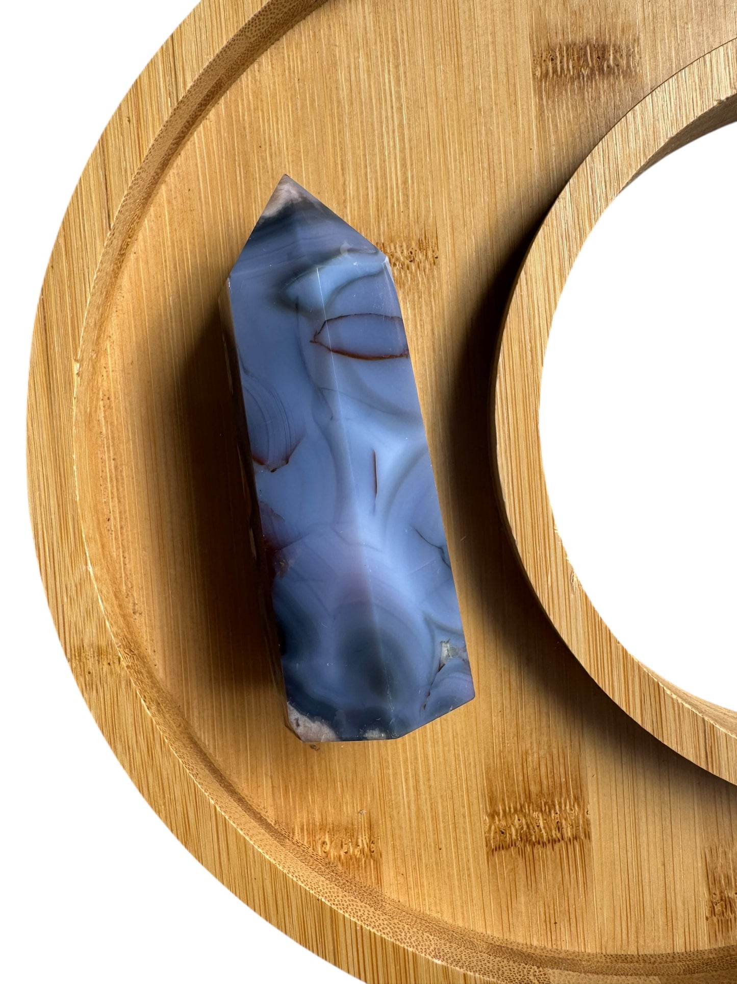 Blue Flower Agate Tower