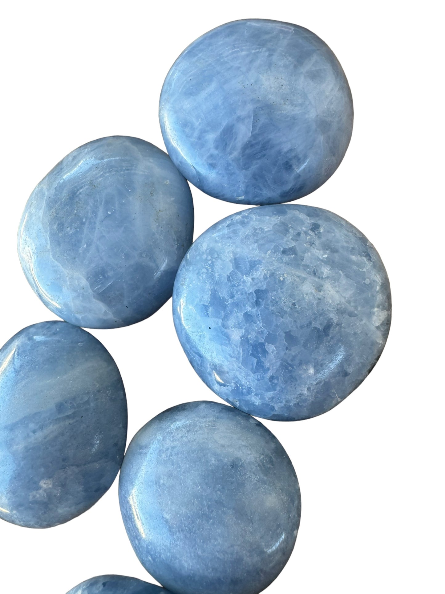 Blue Celestite Palmstone
