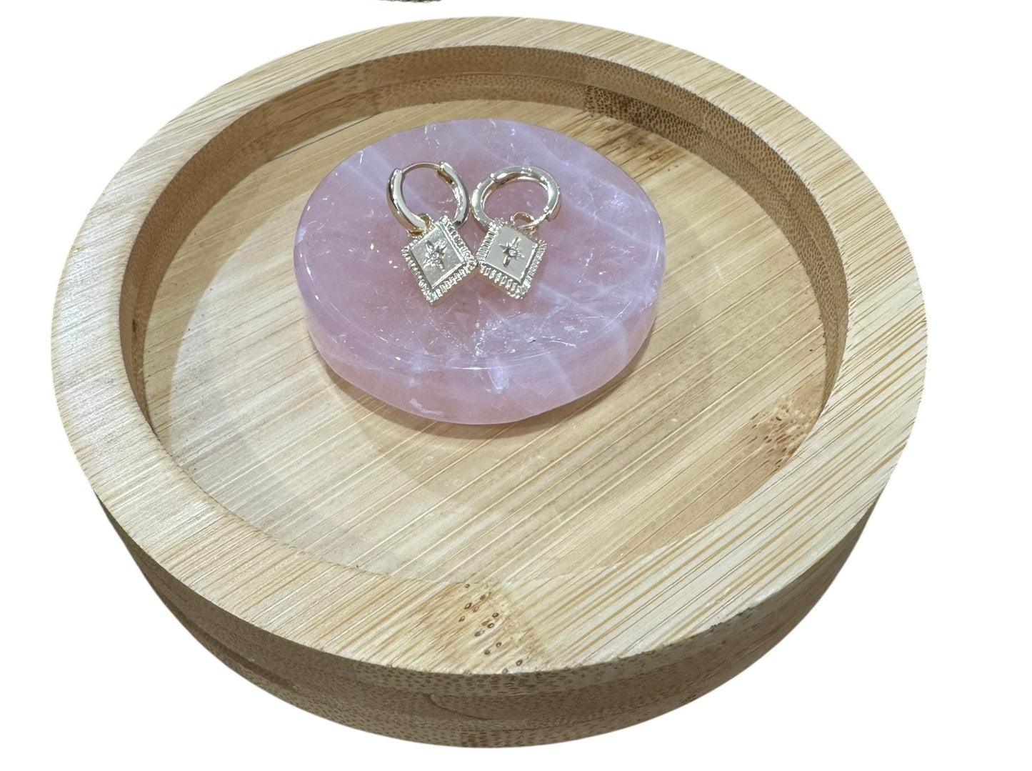 Goddess Earrings Rectangle - Gold plated