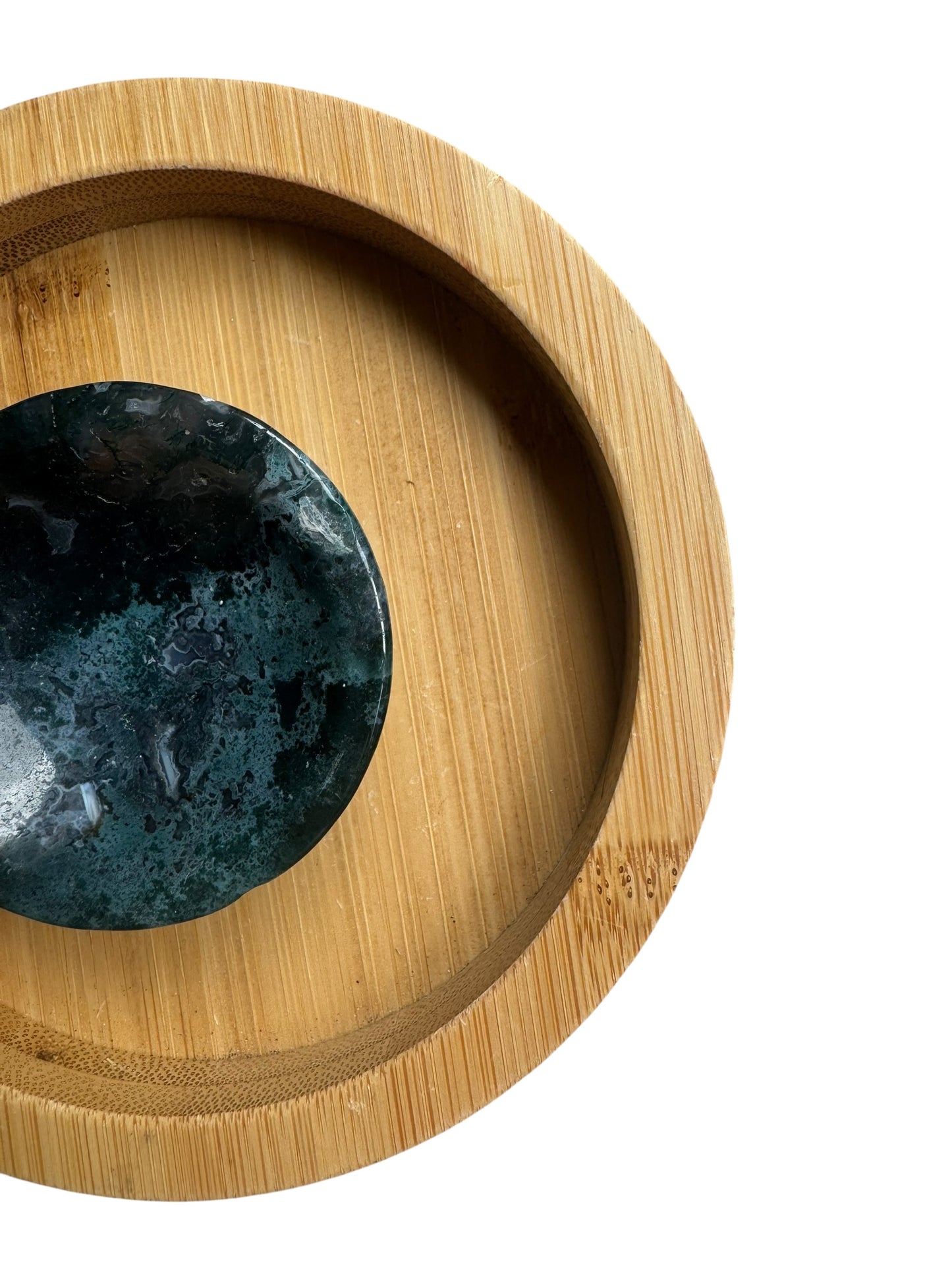 Moss Agate Trinket Dish