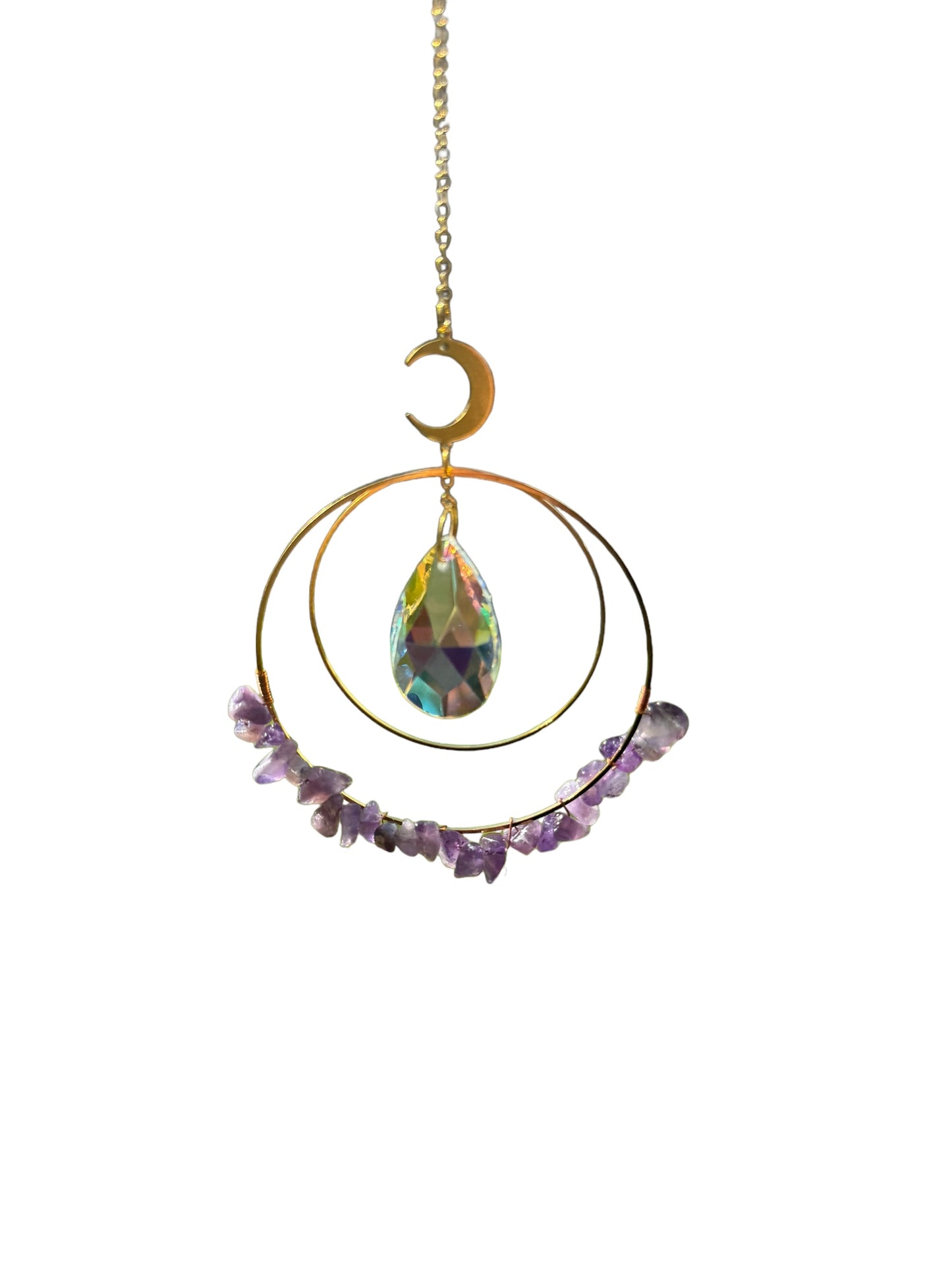 Amethyst hoop Sun Catcher