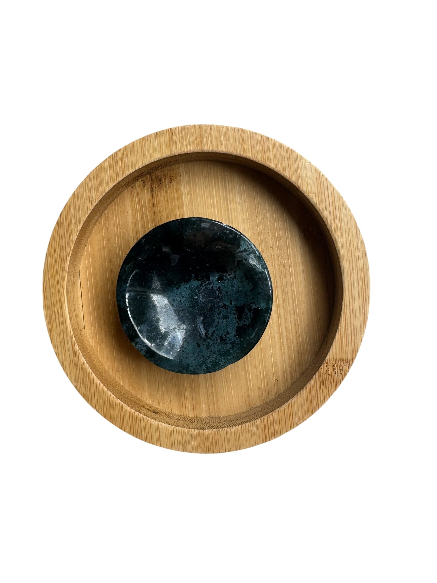 Moss Agate Trinket Dish