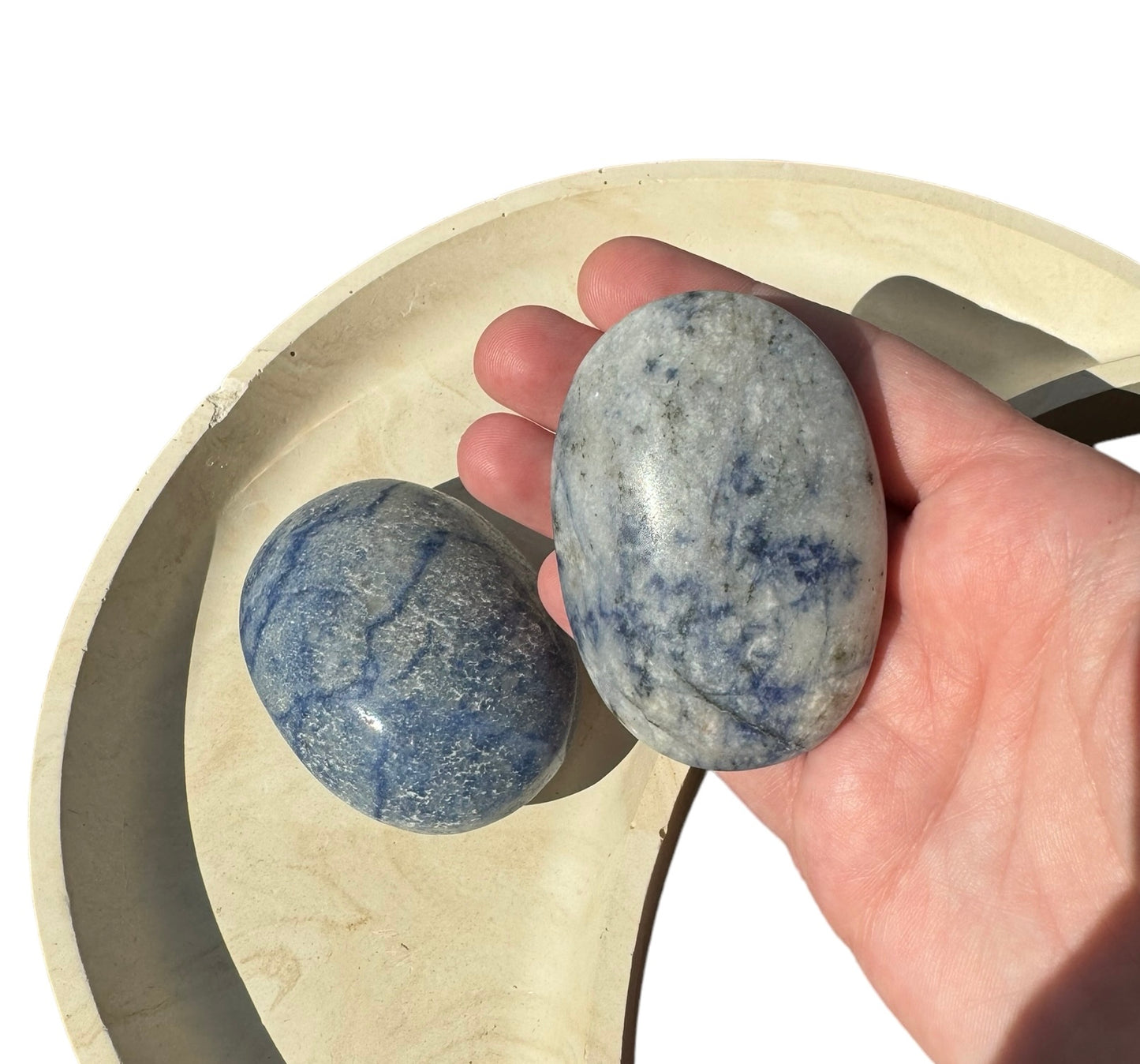 Sodalite Palm Stone Large