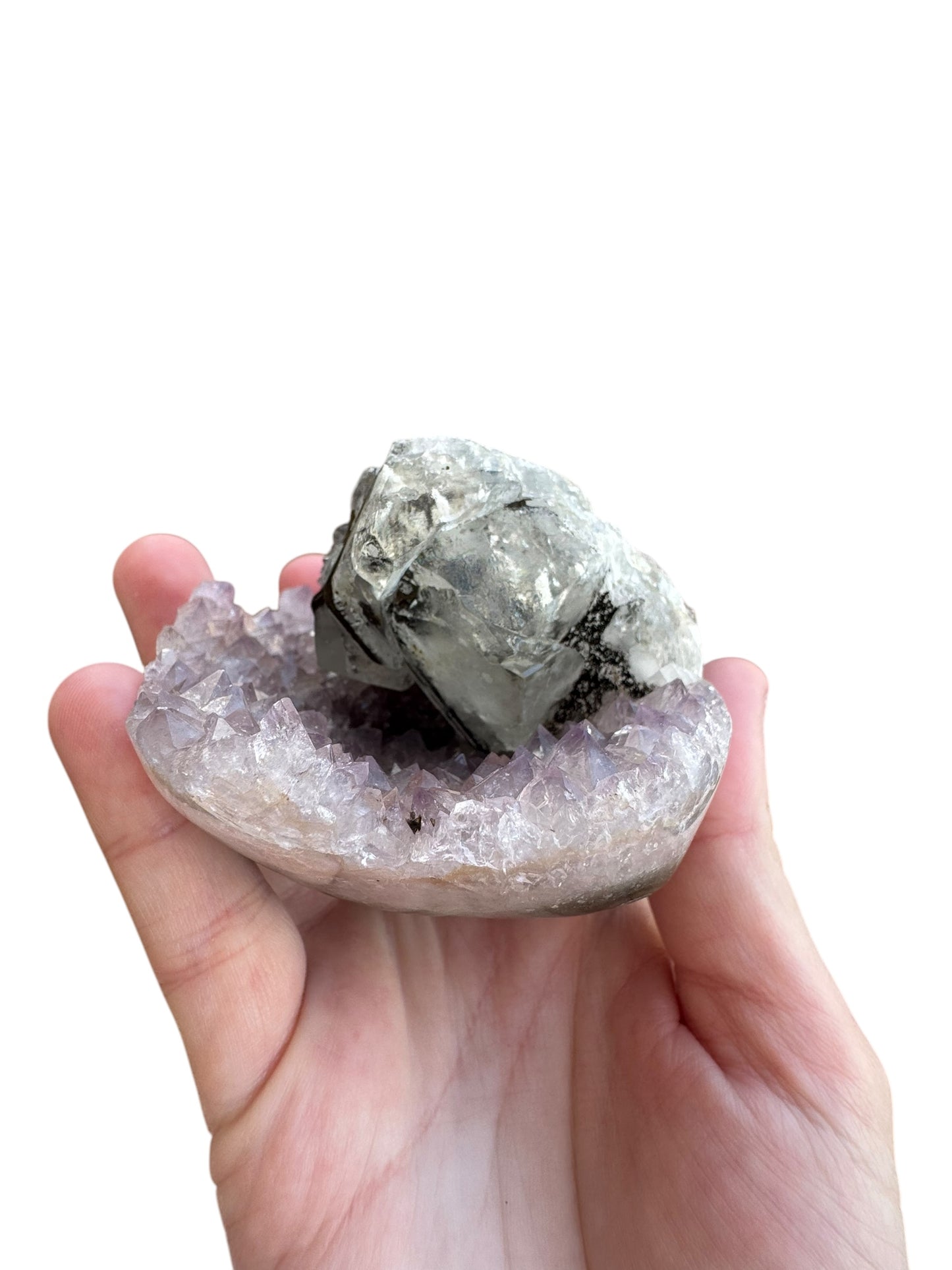 Amethyst Cluster with inclusion