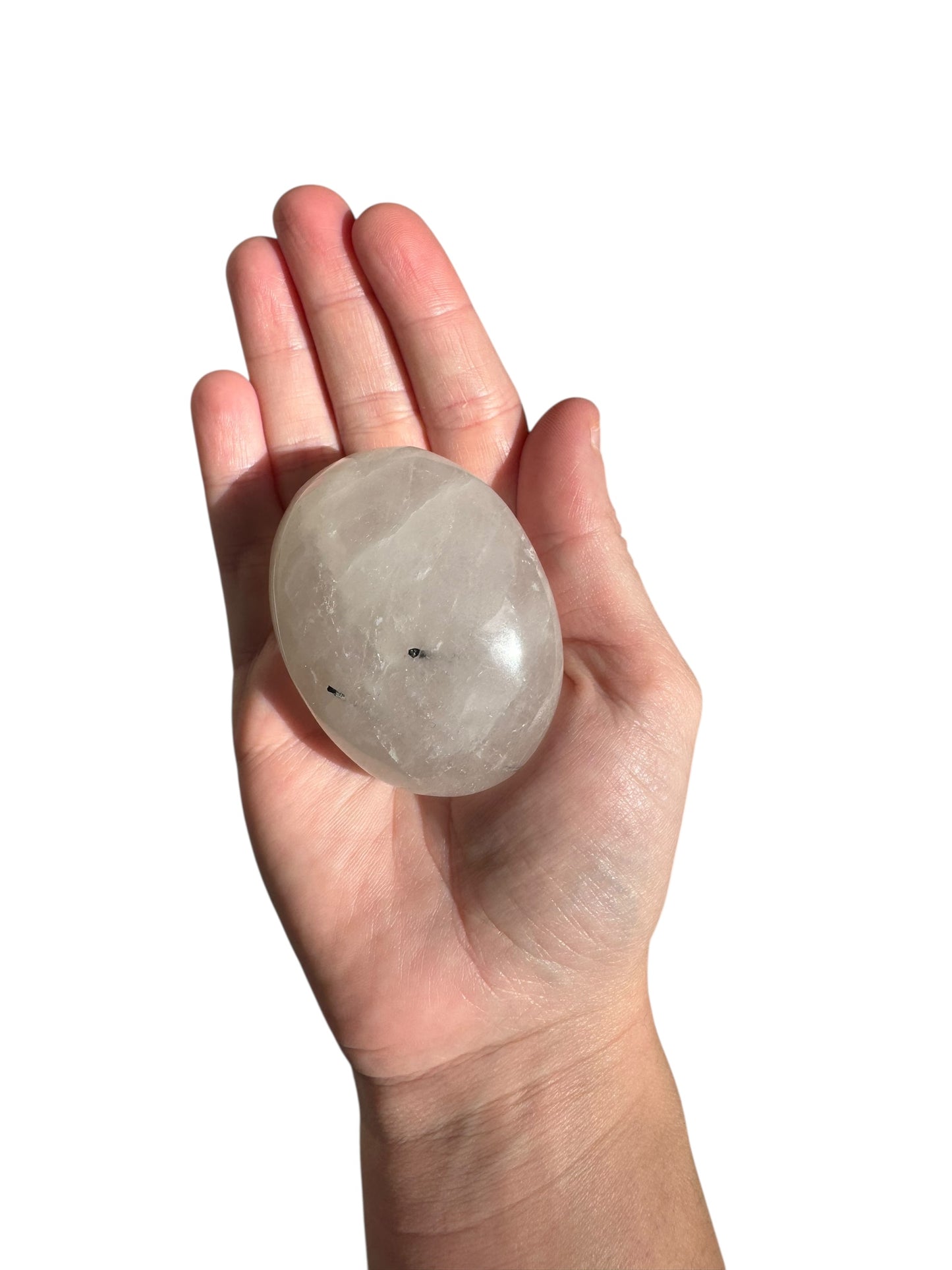 Tourmaline Quartz Palmstone