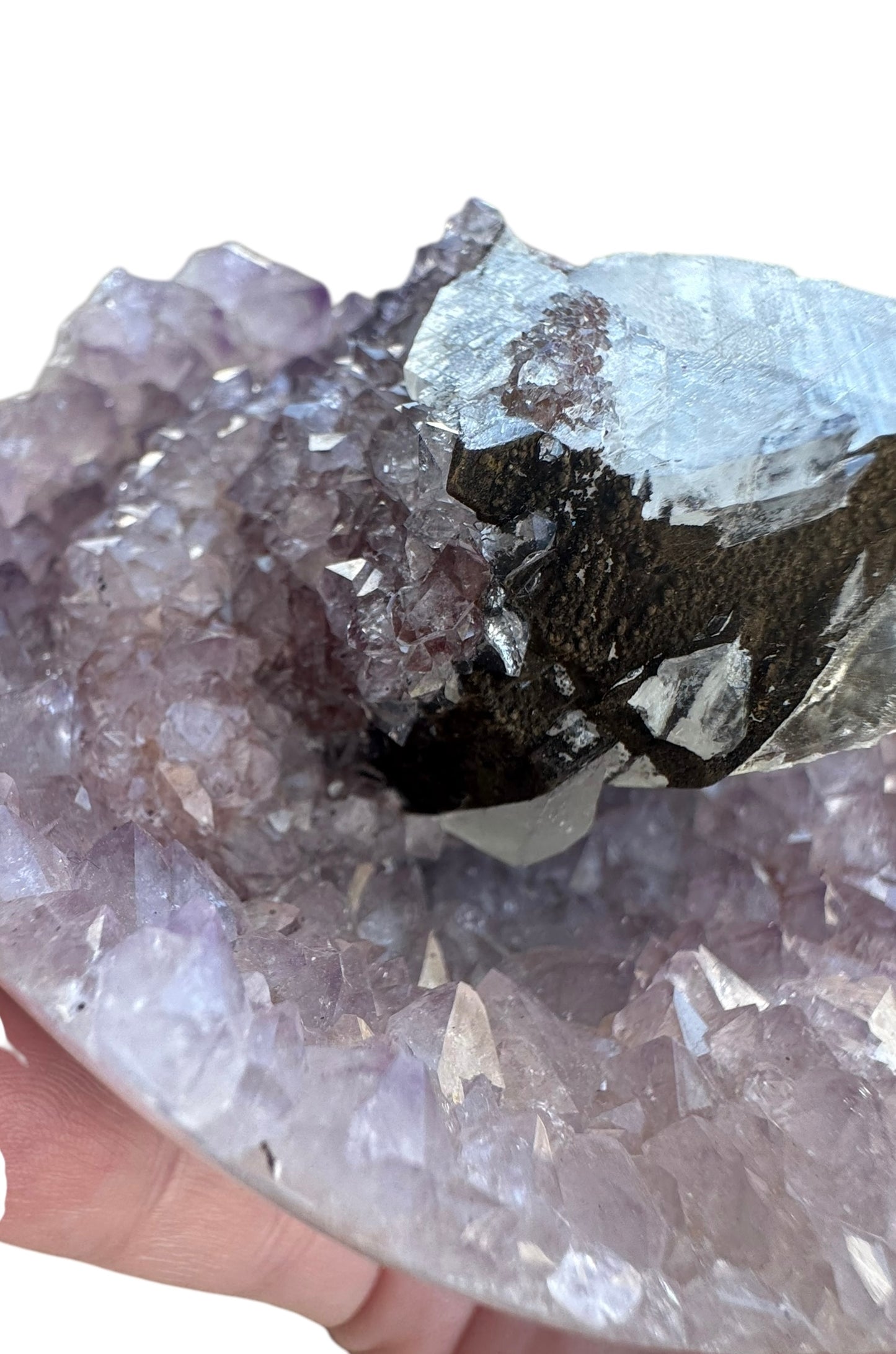 Amethyst Cluster with inclusion