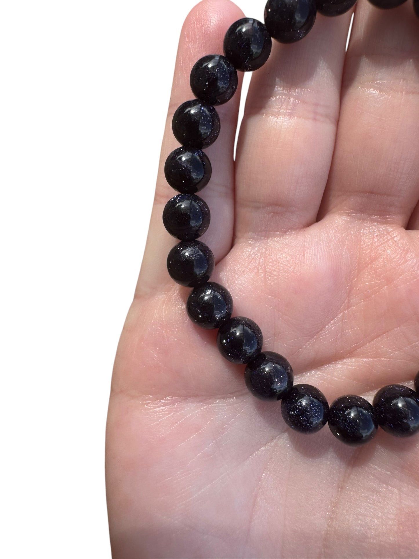 Blue Goldstone Bracelet 6mm