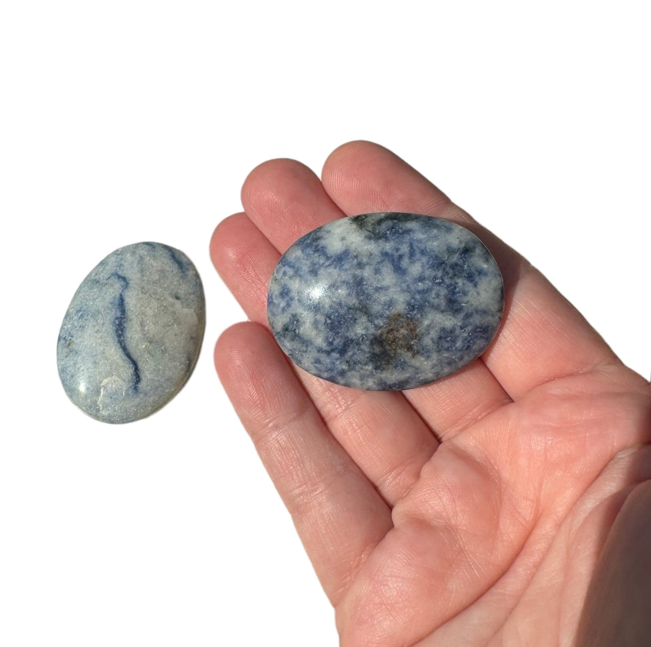 Sodalite Palm Stone Small
