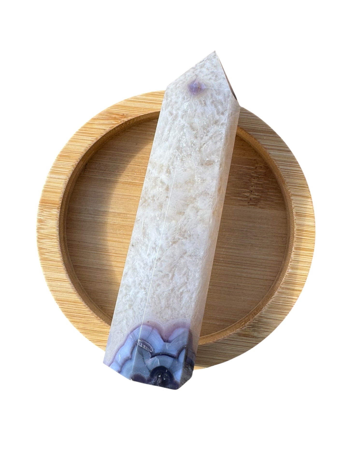 Blue Flower Agate Tower