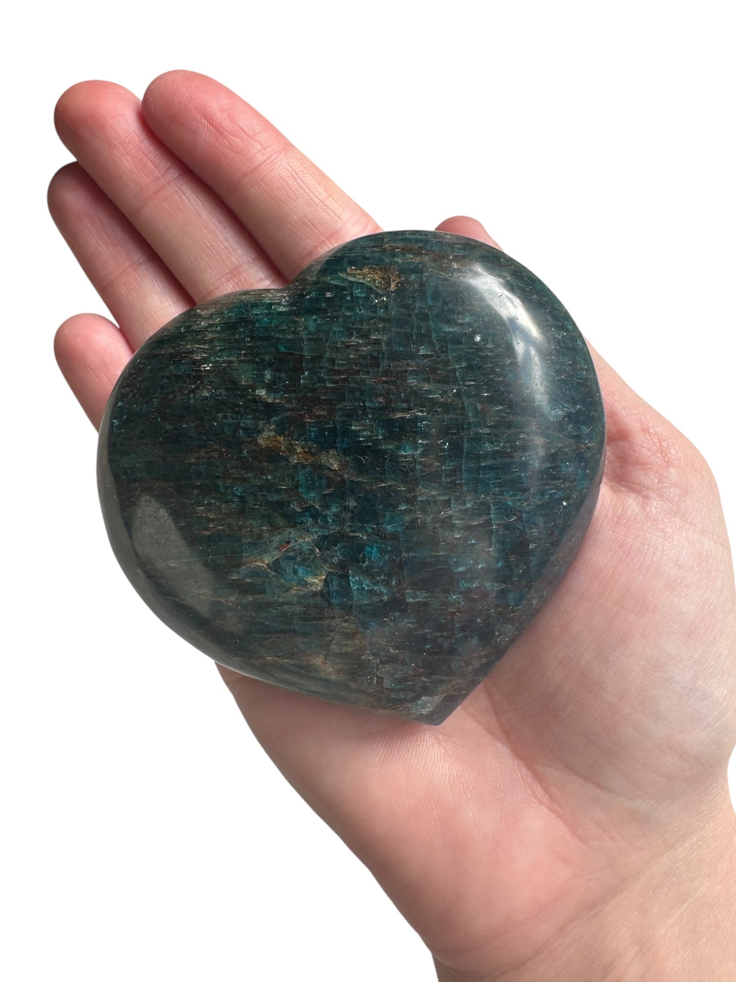 Blue Apaite Heart Carving ( WH )