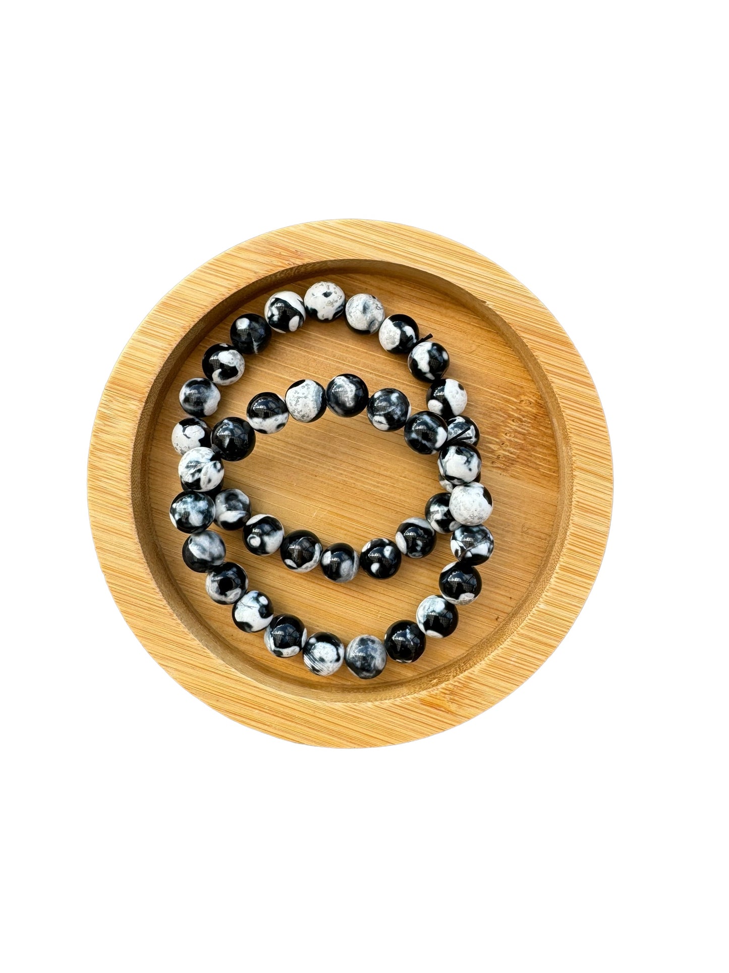 Orca Agate Bracelet 10mm