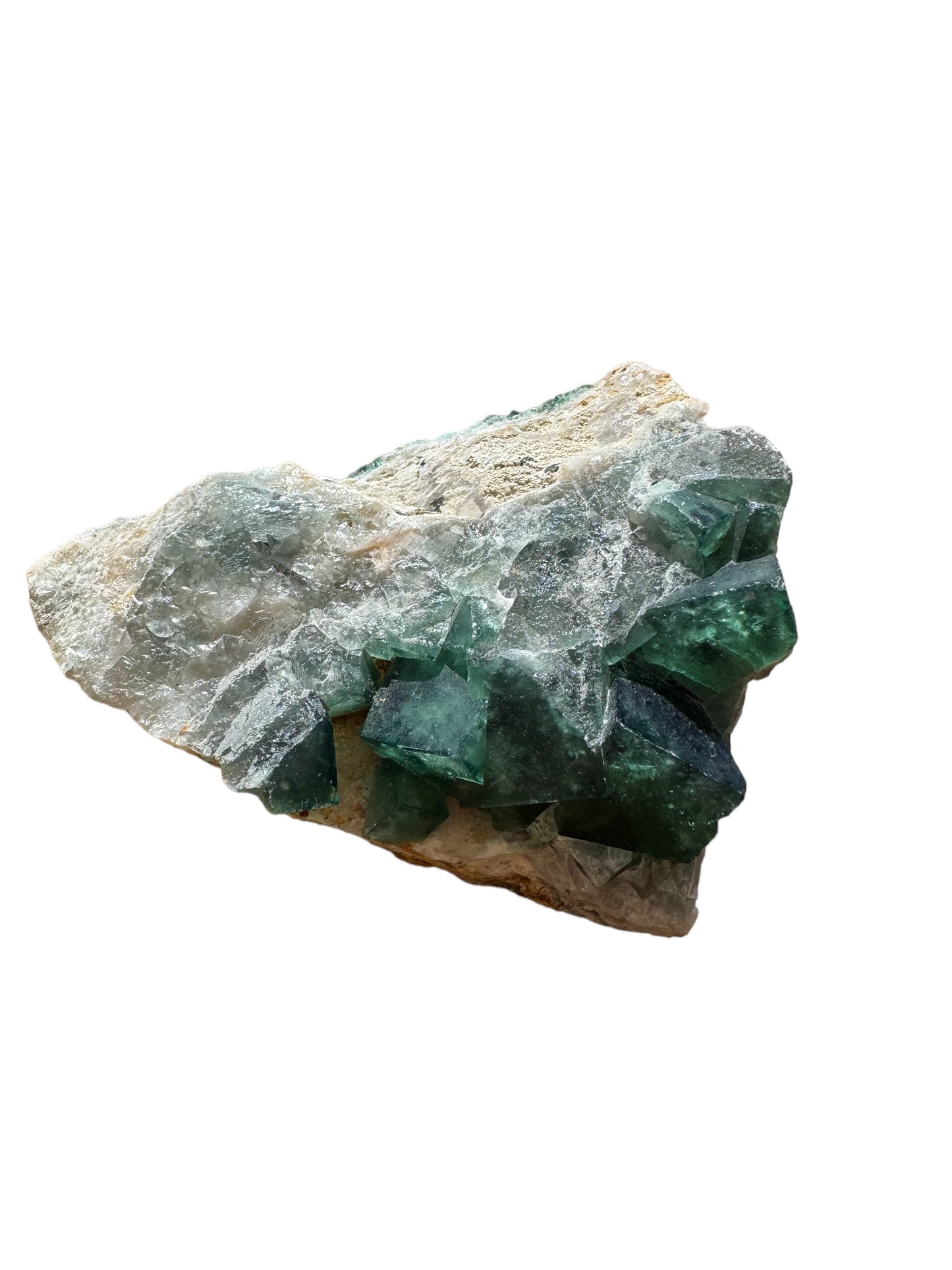 Fluorite Rough with Cubed Crystal