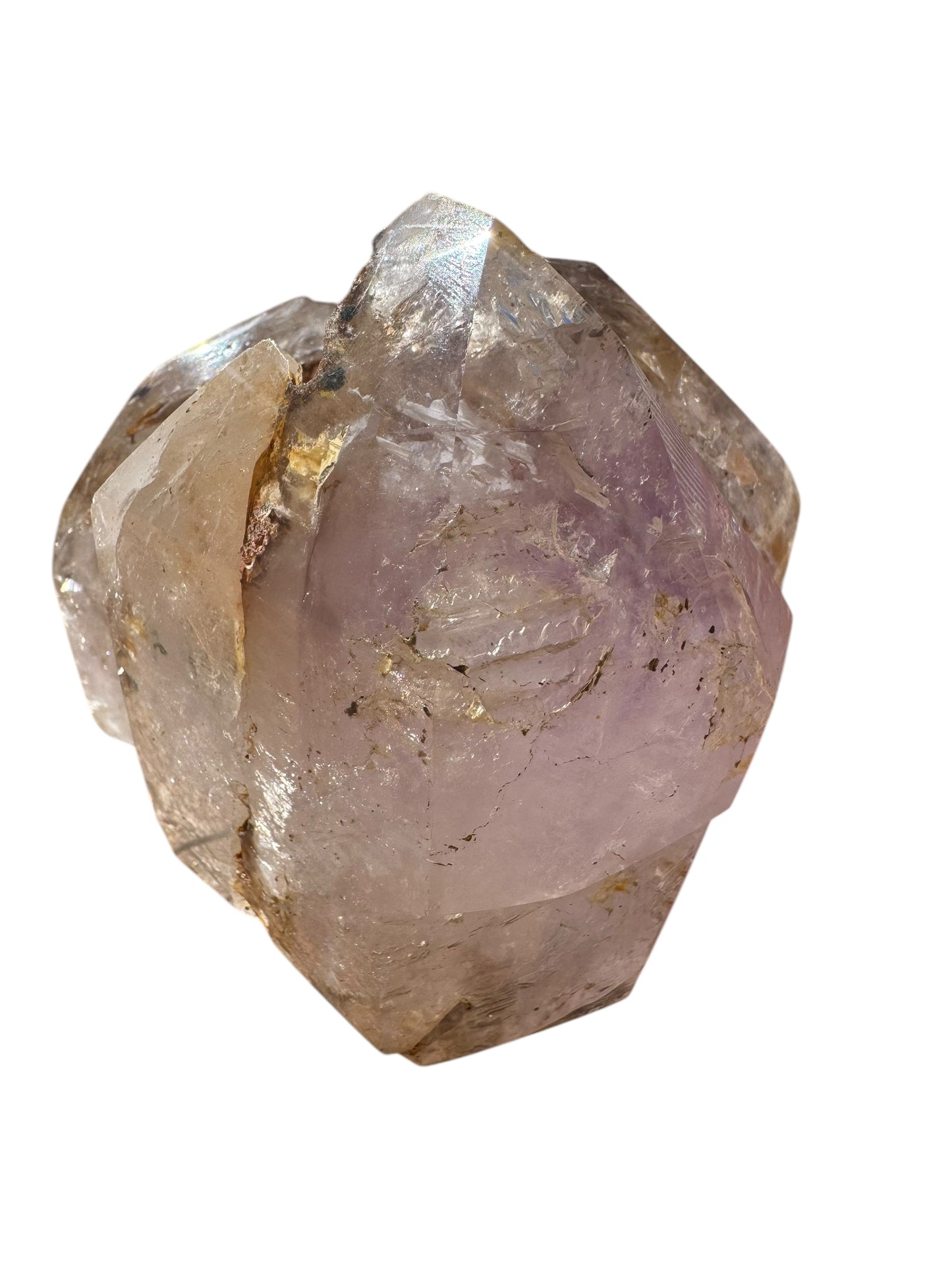 Included Quartz with Amethyst inclusion