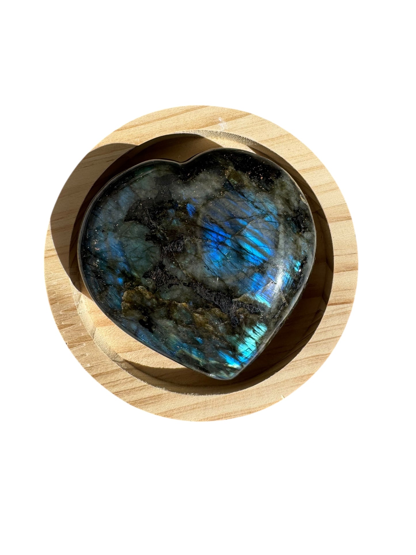 Labradorite Heart