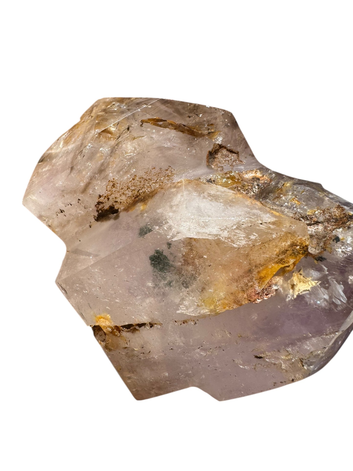 Included Quartz with Amethyst inclusion