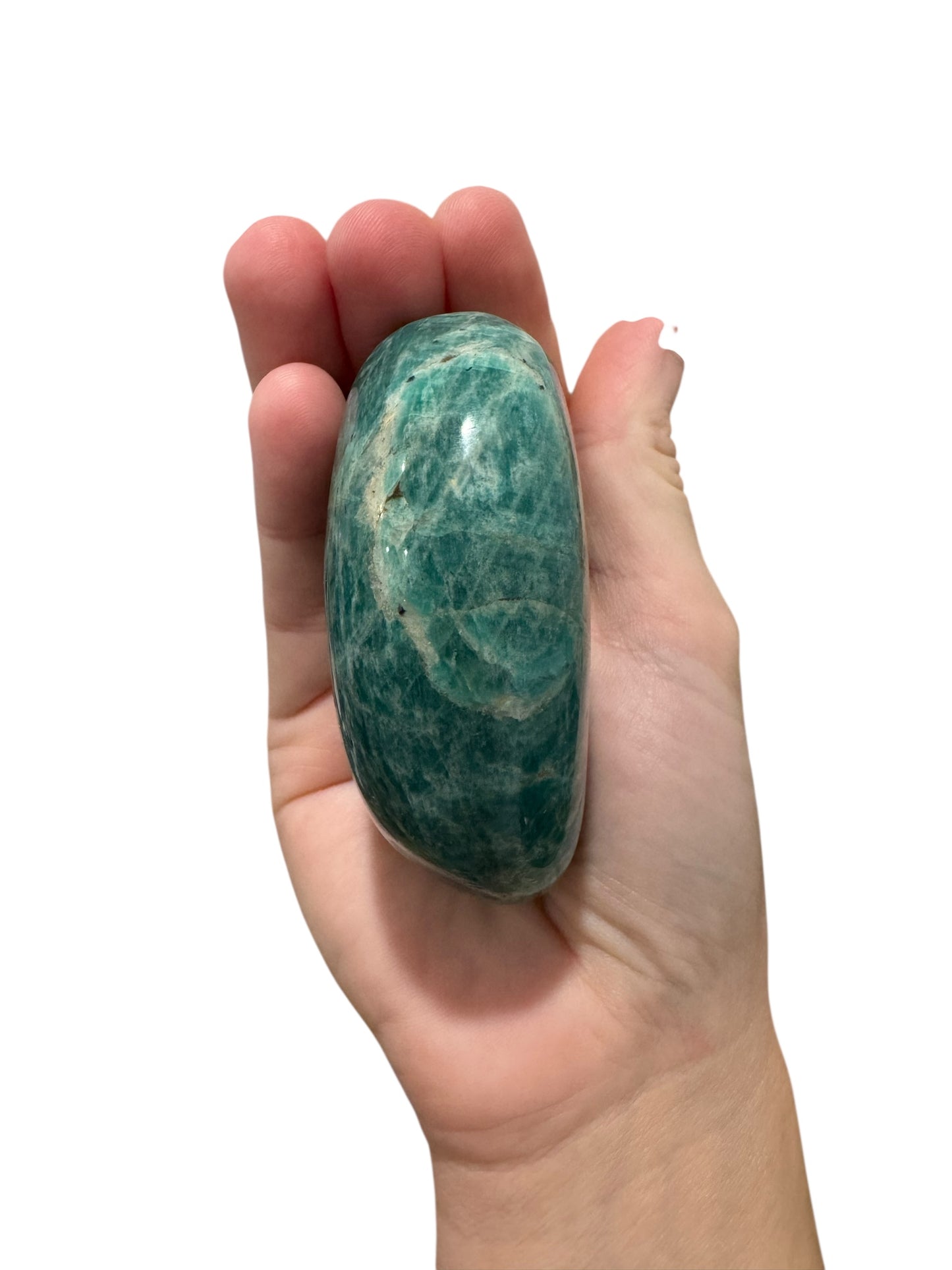 Amazonite Palm Stone - Large
