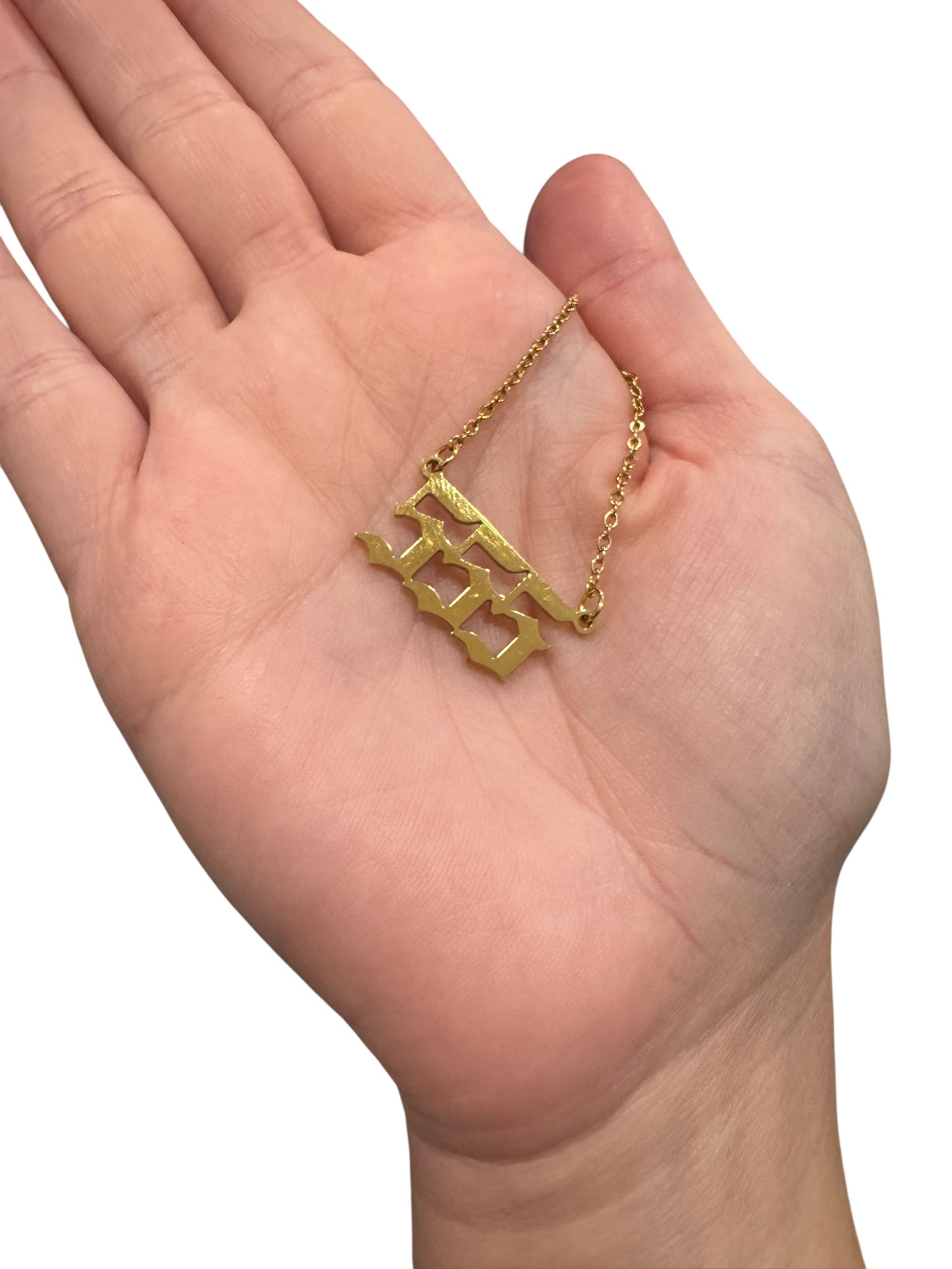 Angel Necklace (Gold) - “555”