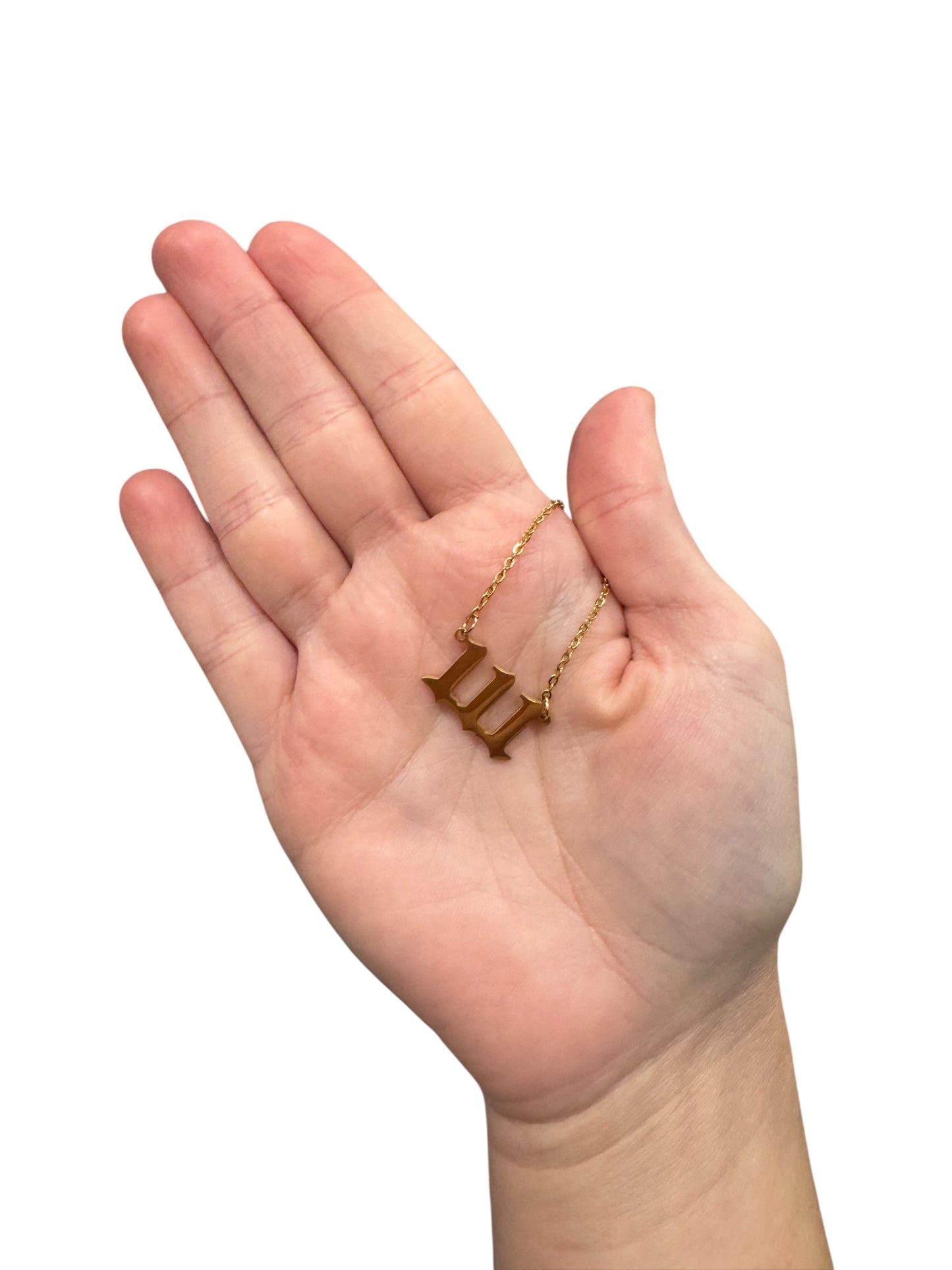 Angel Necklace (Gold) - “111”