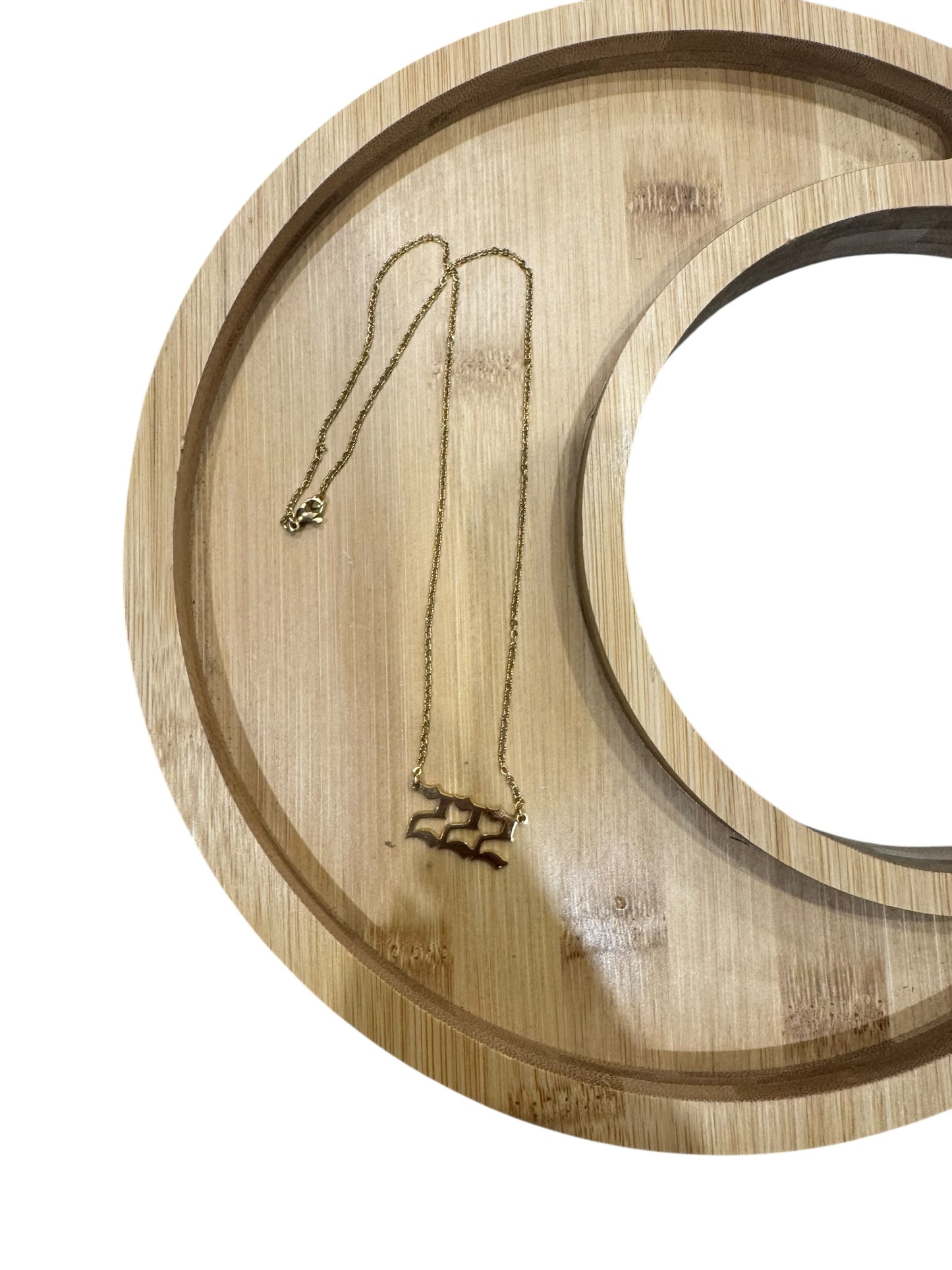 Angel Necklace (Gold) - “222”