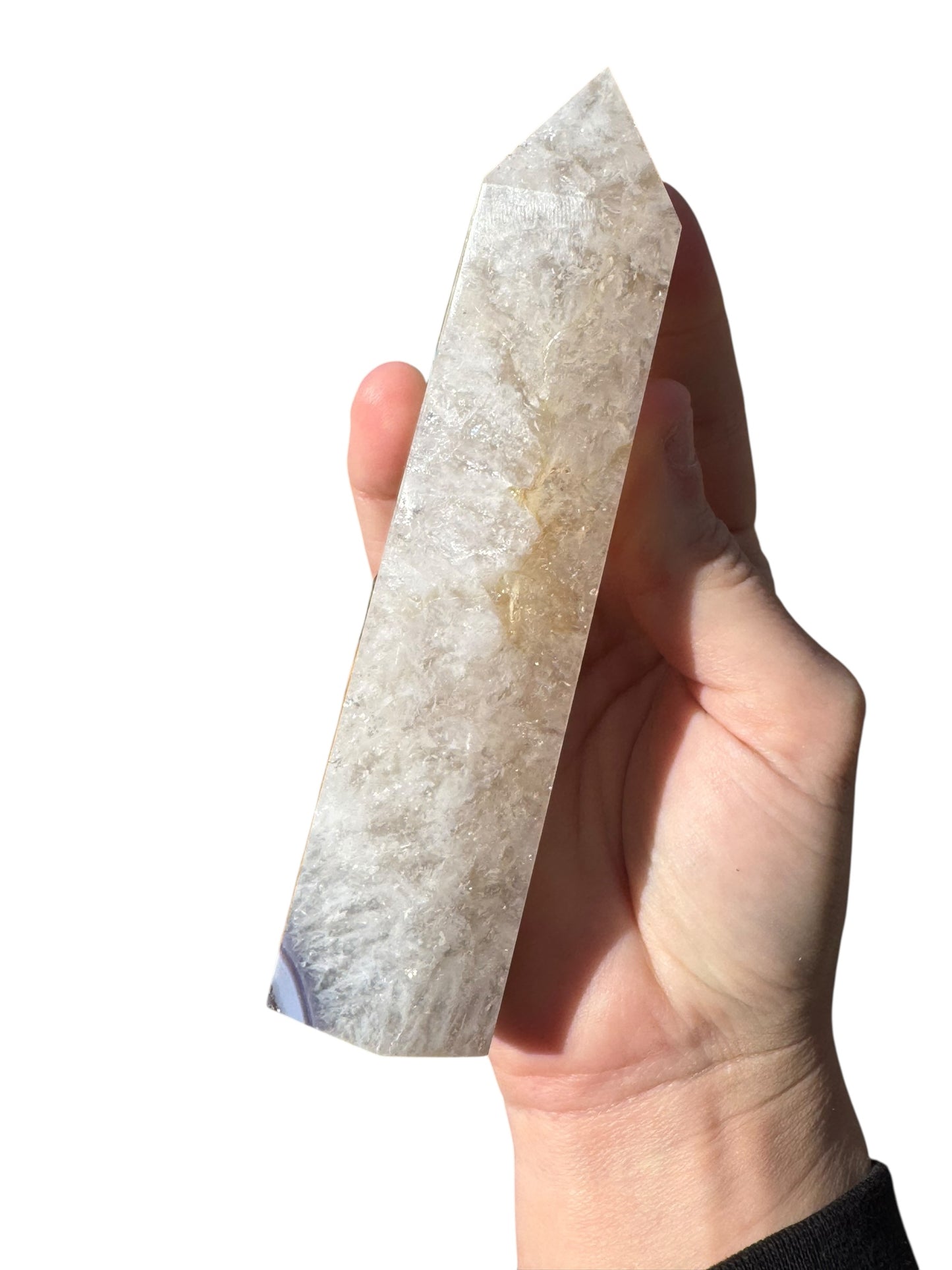 Blue Flower Agate Tower