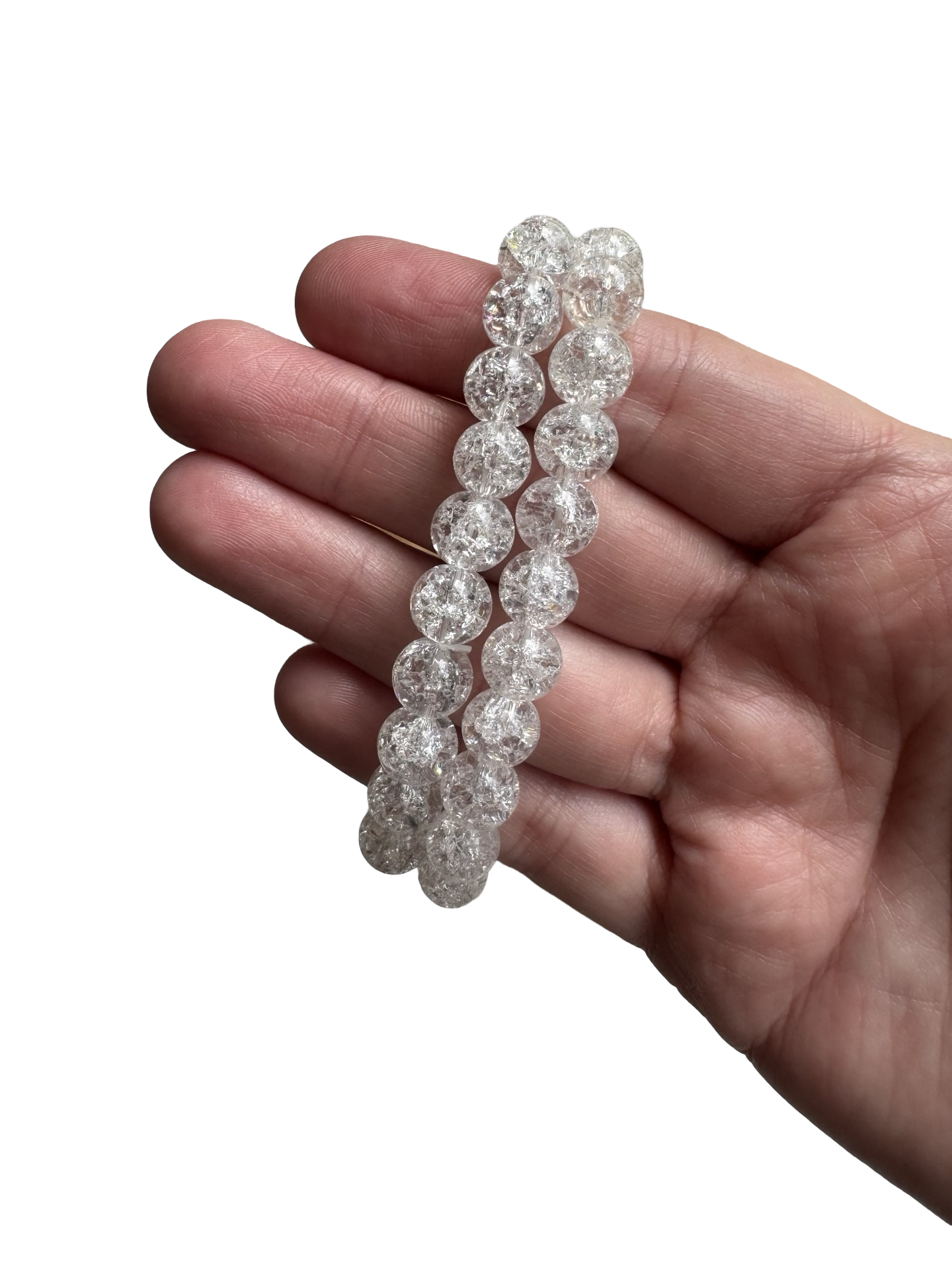 Cracked Quartz Bracelet 8mm