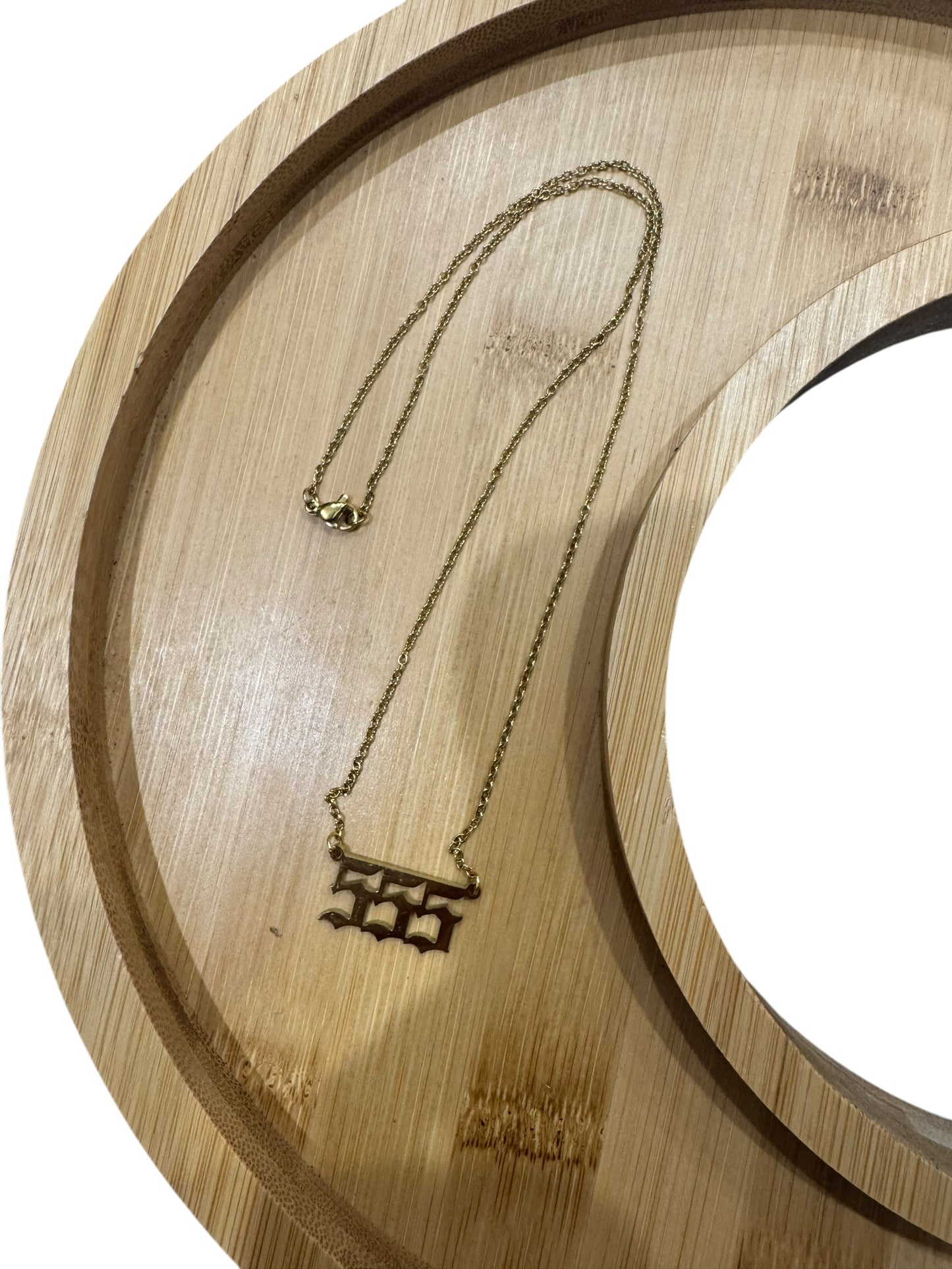 Angel Necklace (Gold) - “555”