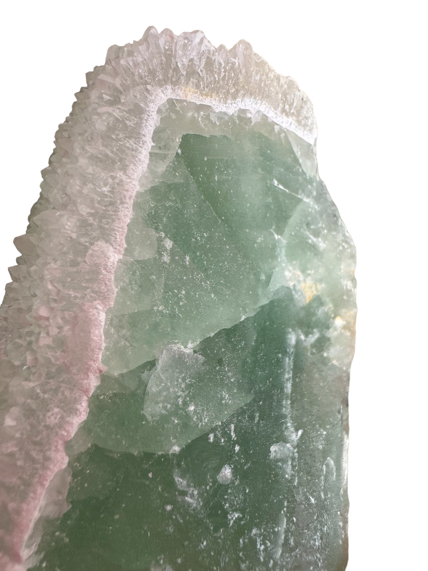 Green Fluorite With Quartz