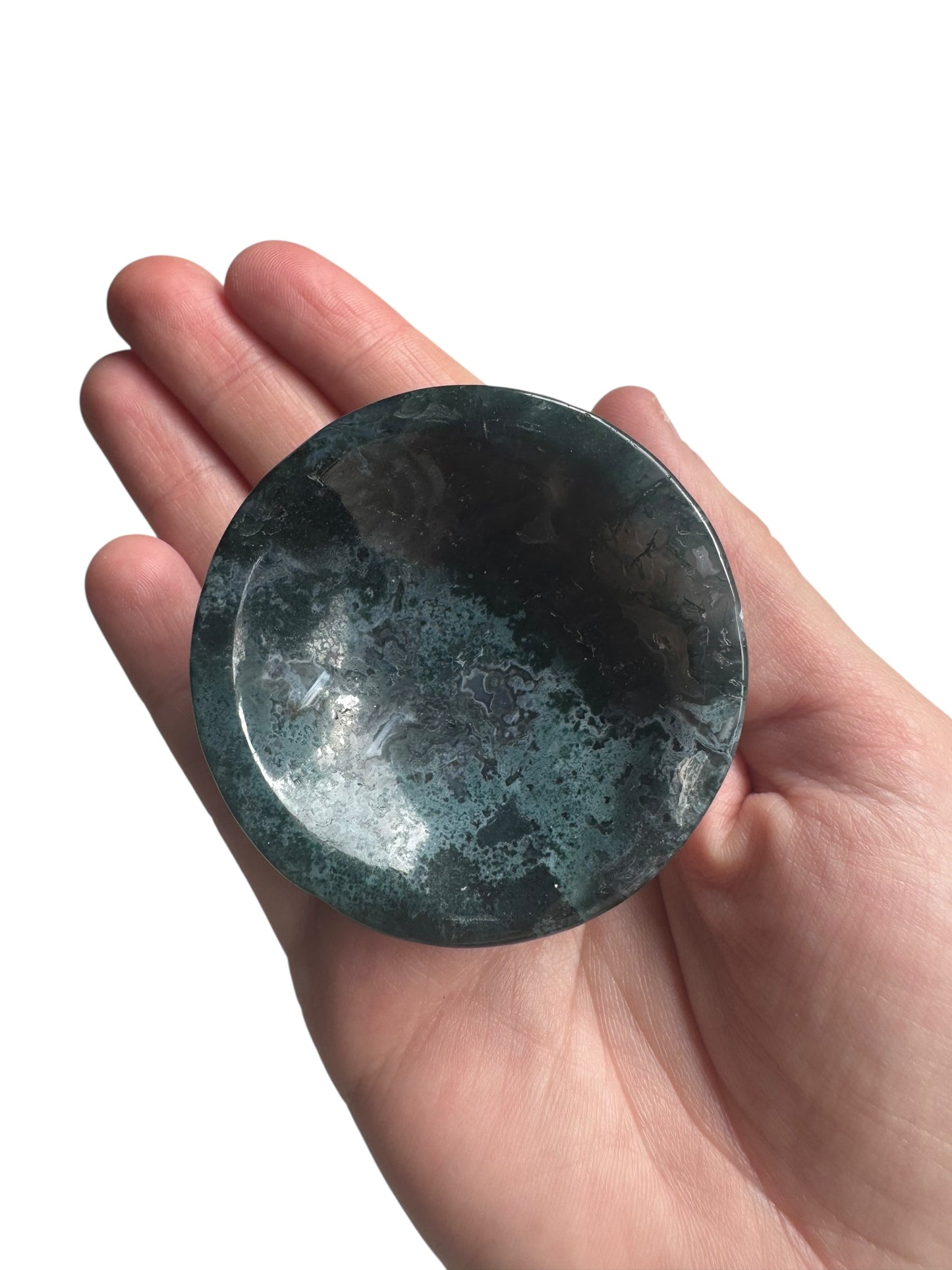 Moss Agate Trinket Dish