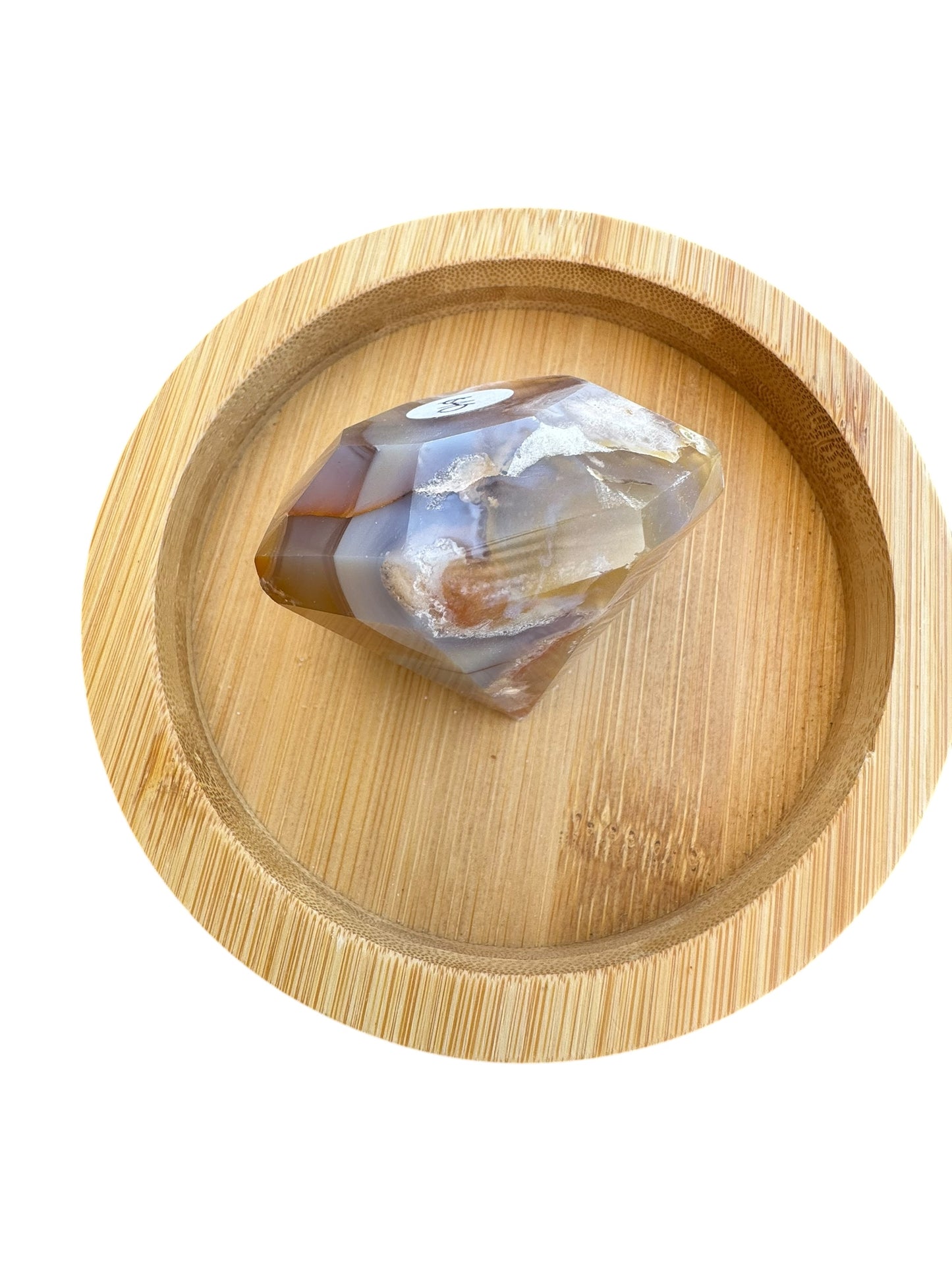Flower Agate X Carnelian Diamond