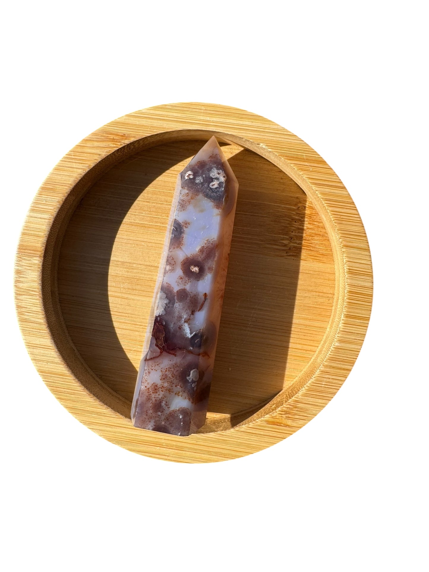 Blue Flower Agate Tower