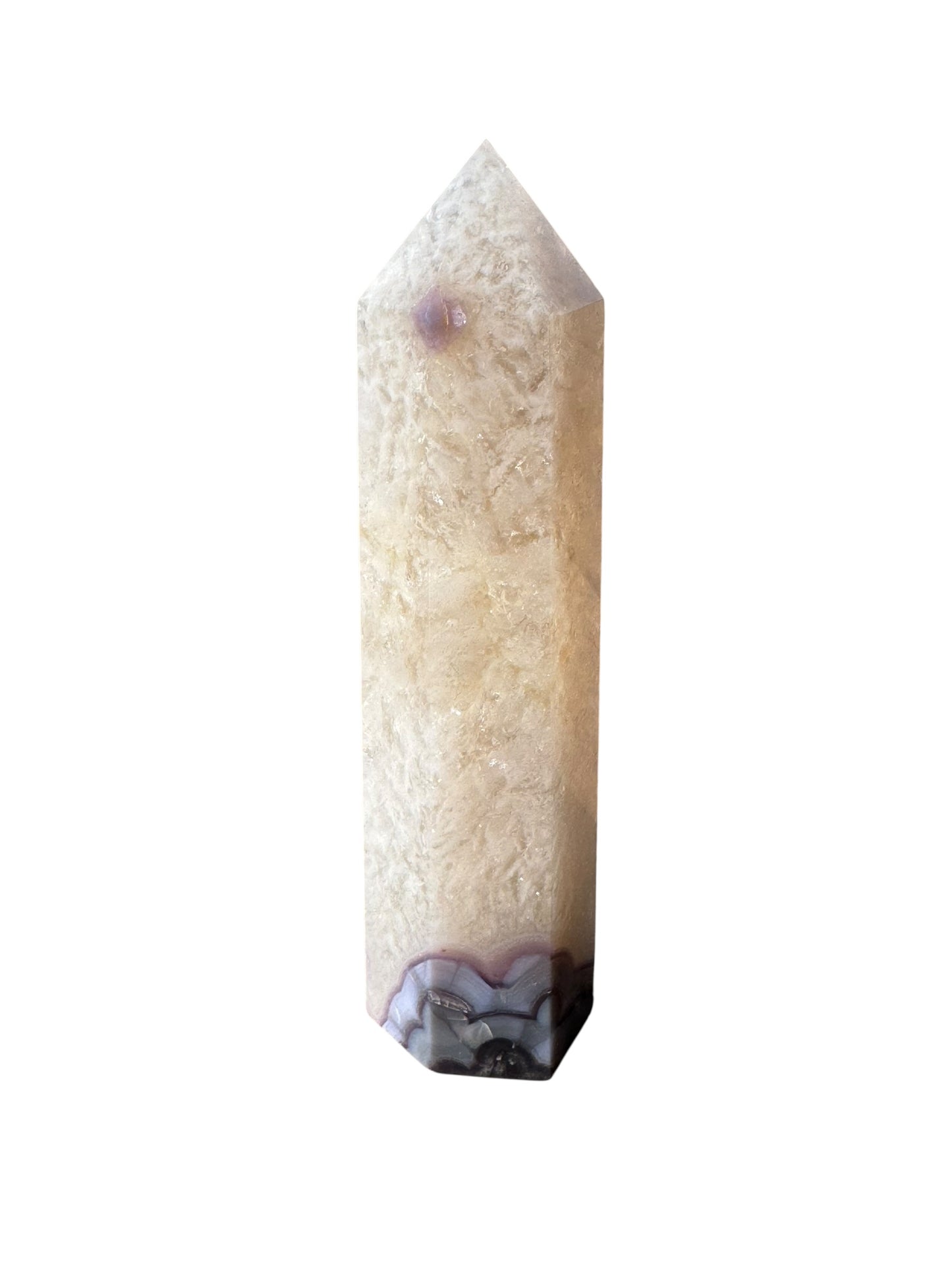 Blue Flower Agate Tower