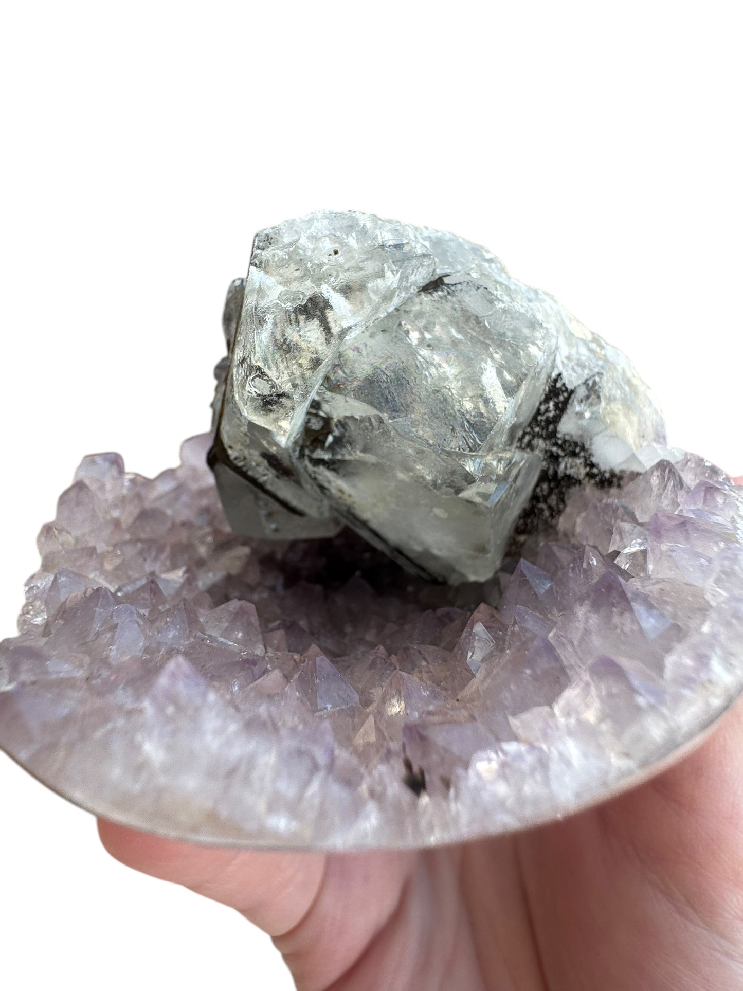 Amethyst Cluster with inclusion