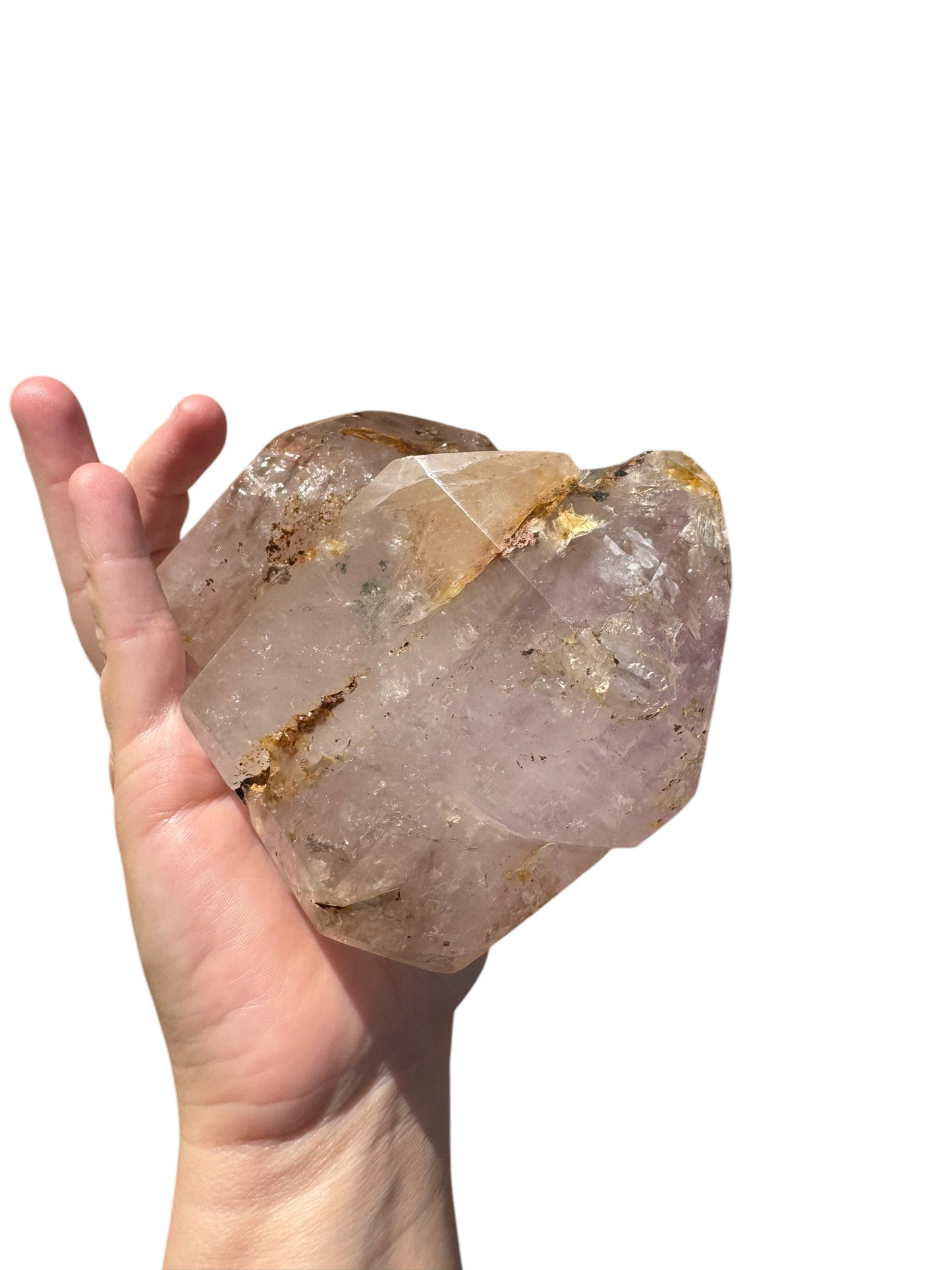 Included Quartz with Amethyst inclusion