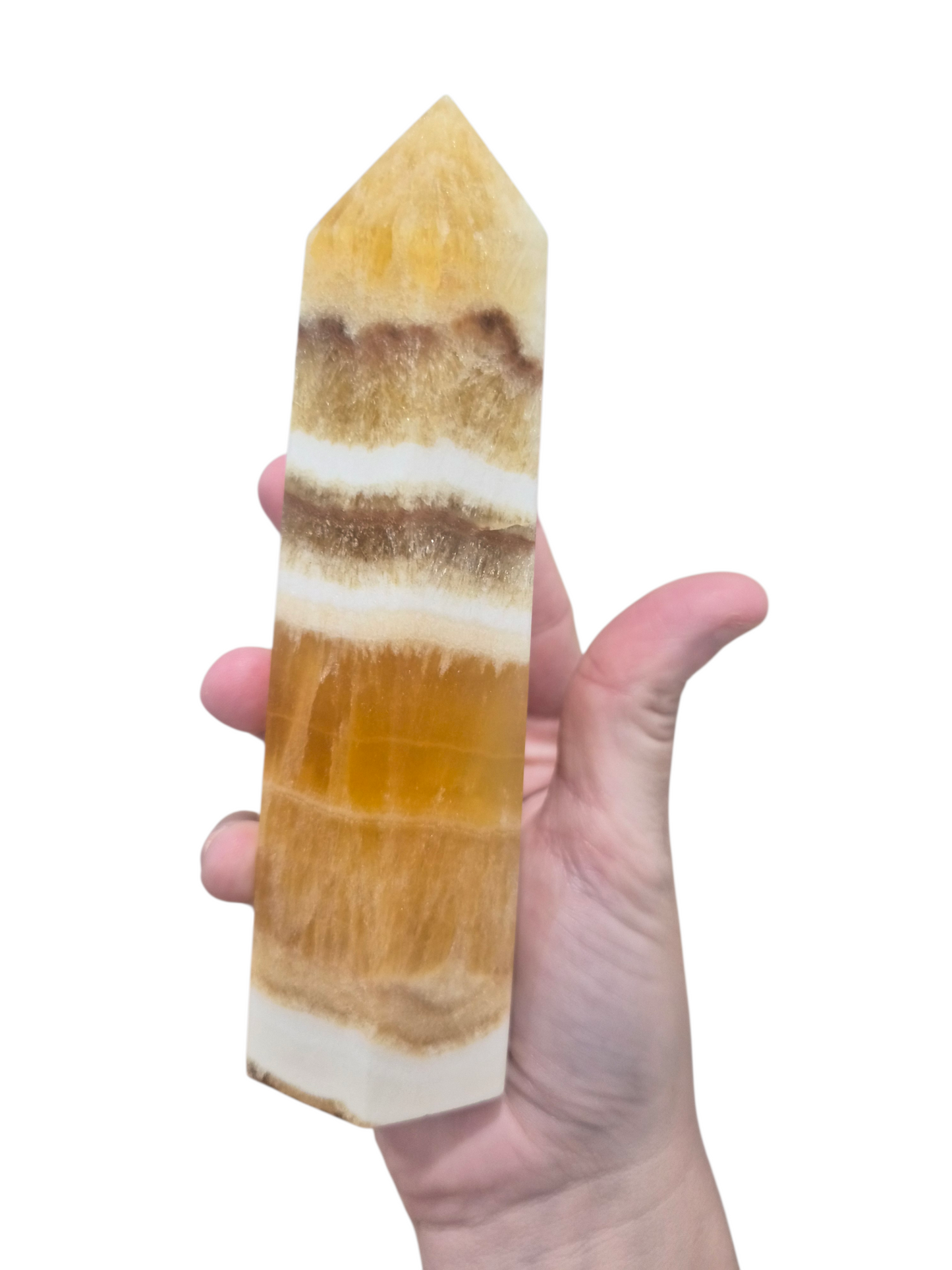 Honey Calcite Tower #B 432
