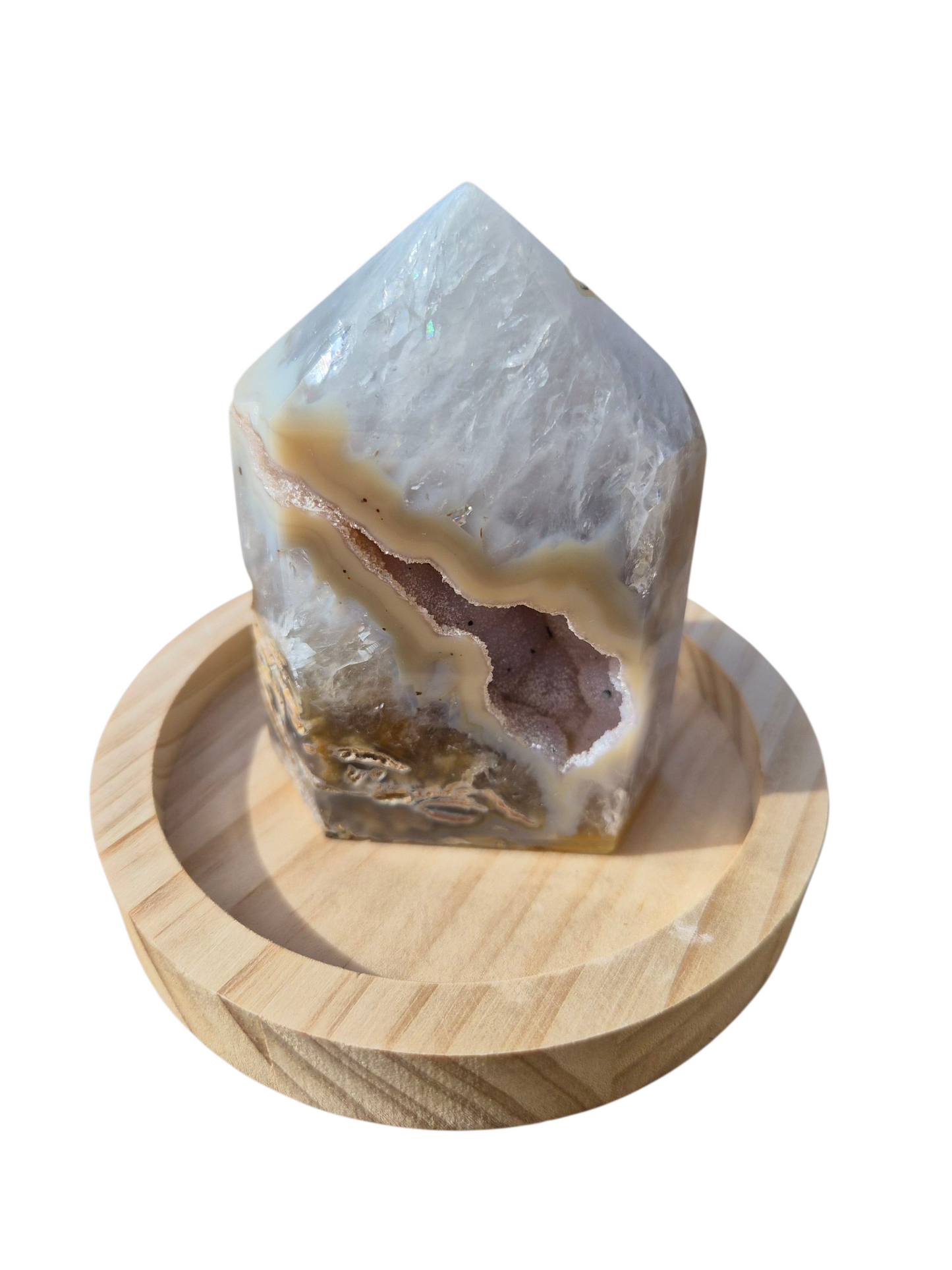 Druzy Agate Tower