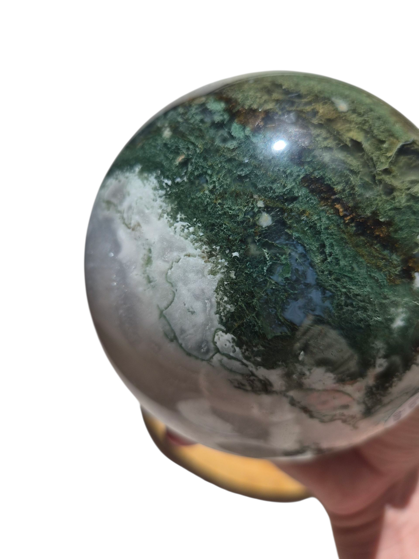 Moss Agate Sphere 1990