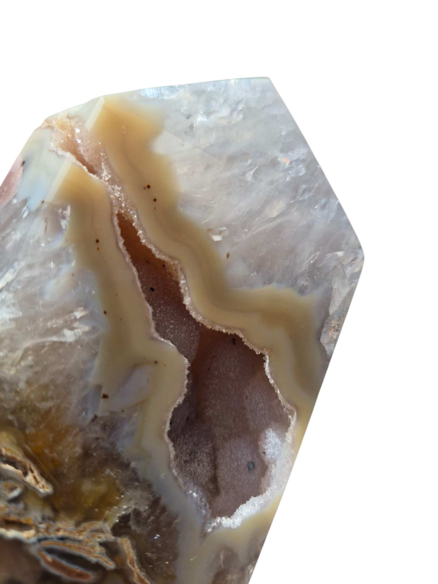 Druzy Agate Tower