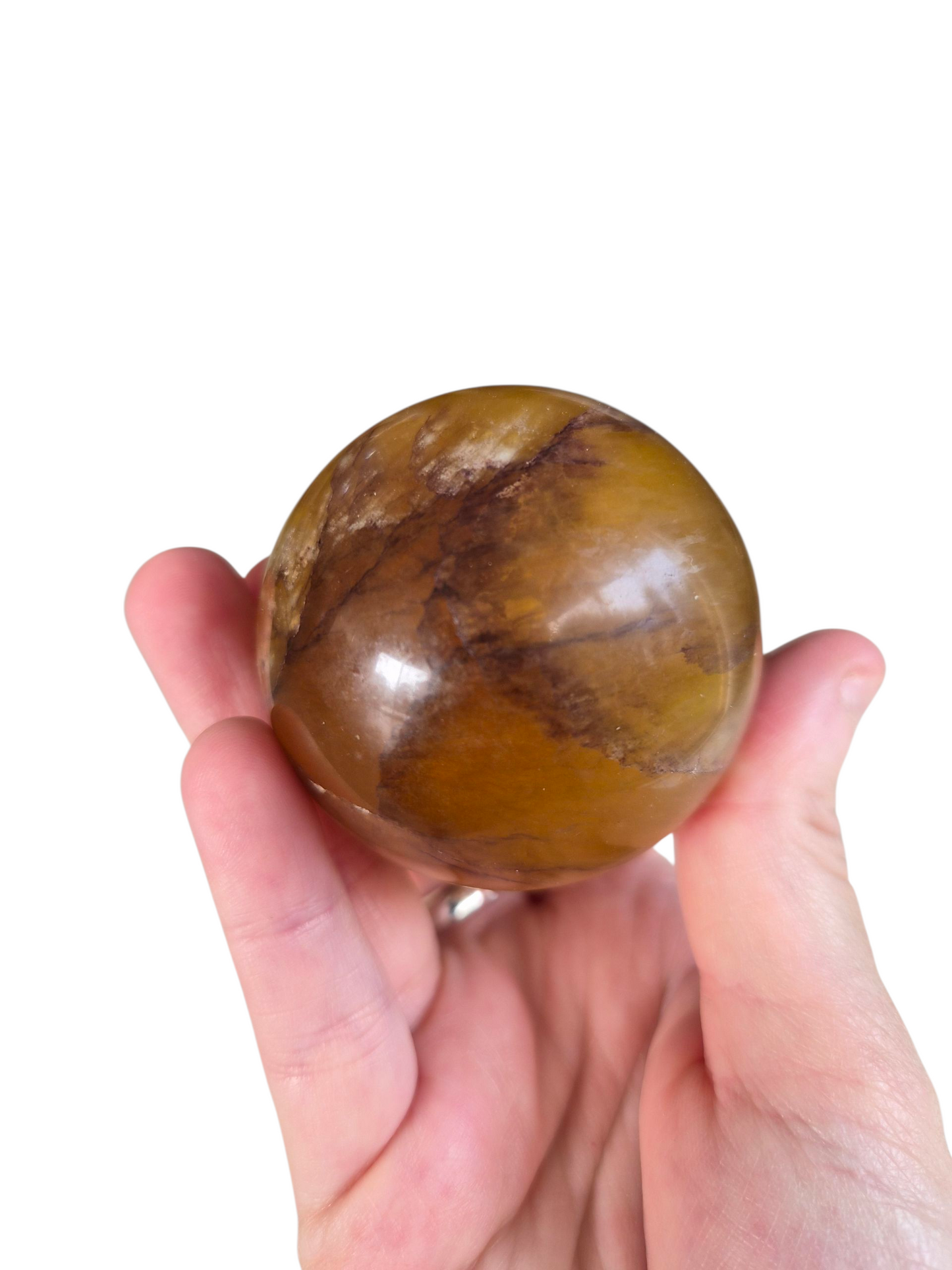 Yellow Fluorite Sphere