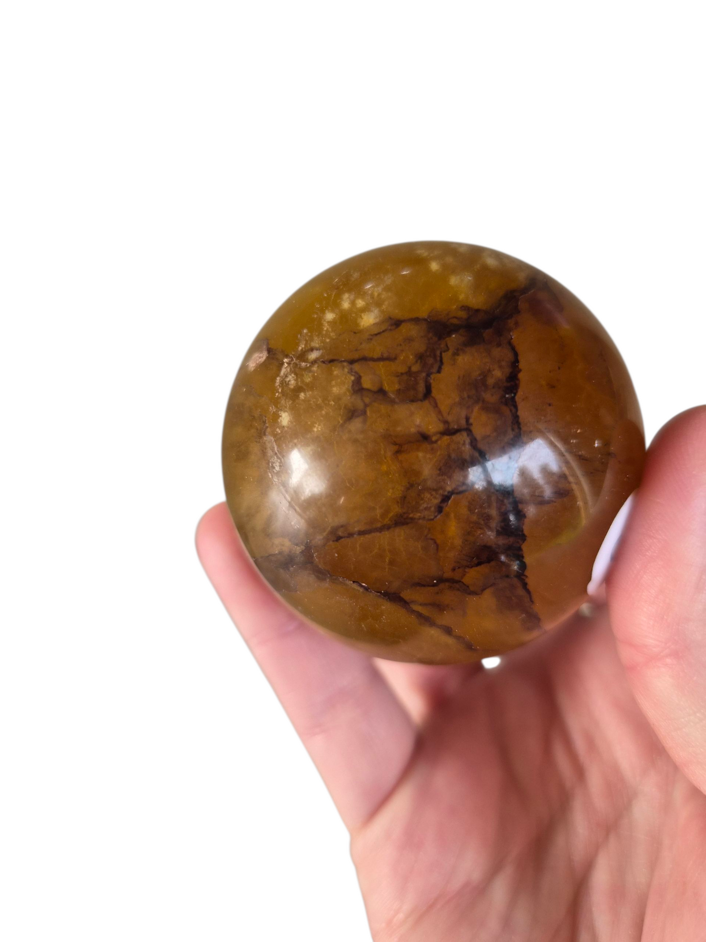 Yellow Fluorite Sphere