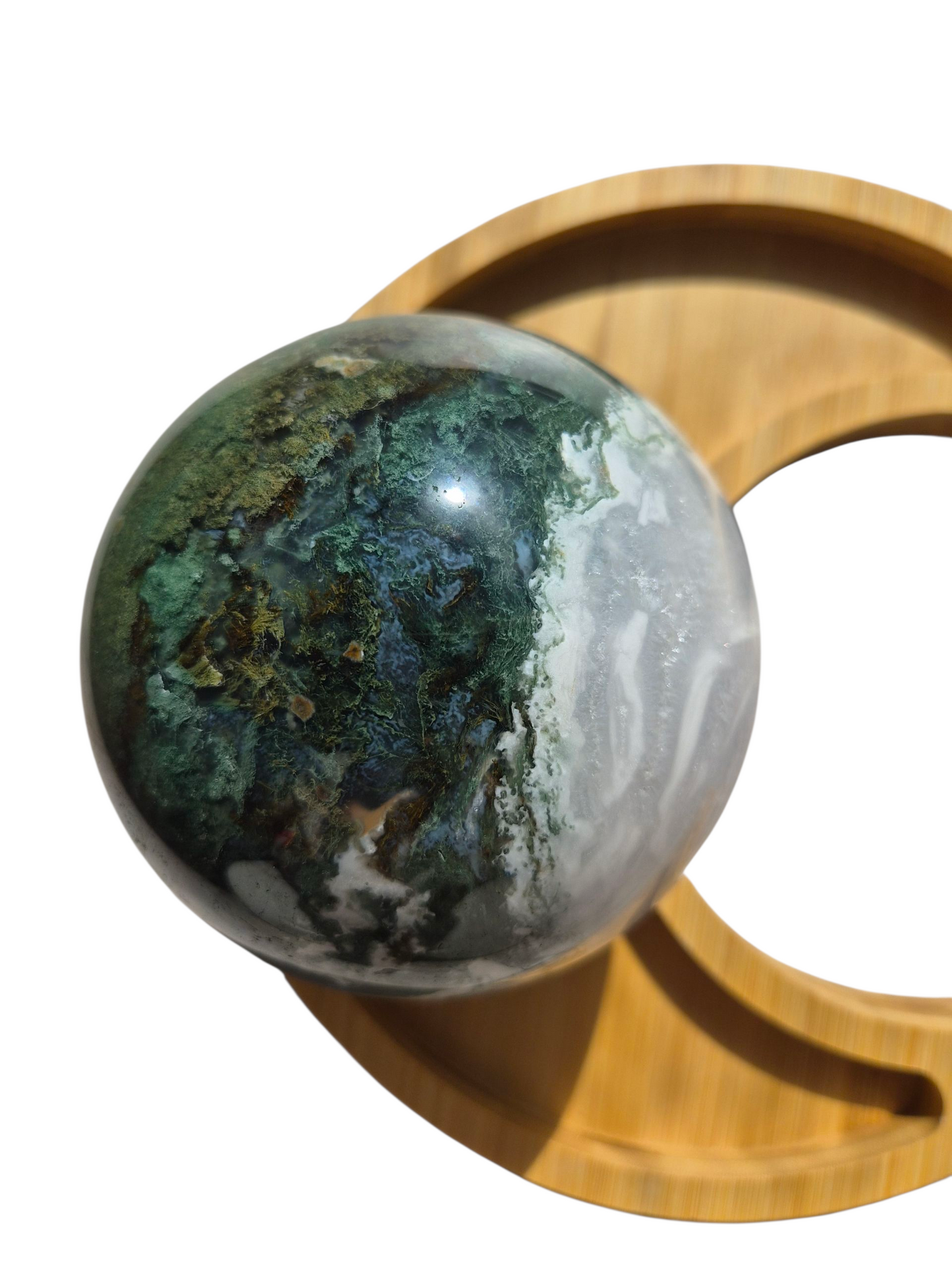 Moss Agate Sphere 1990