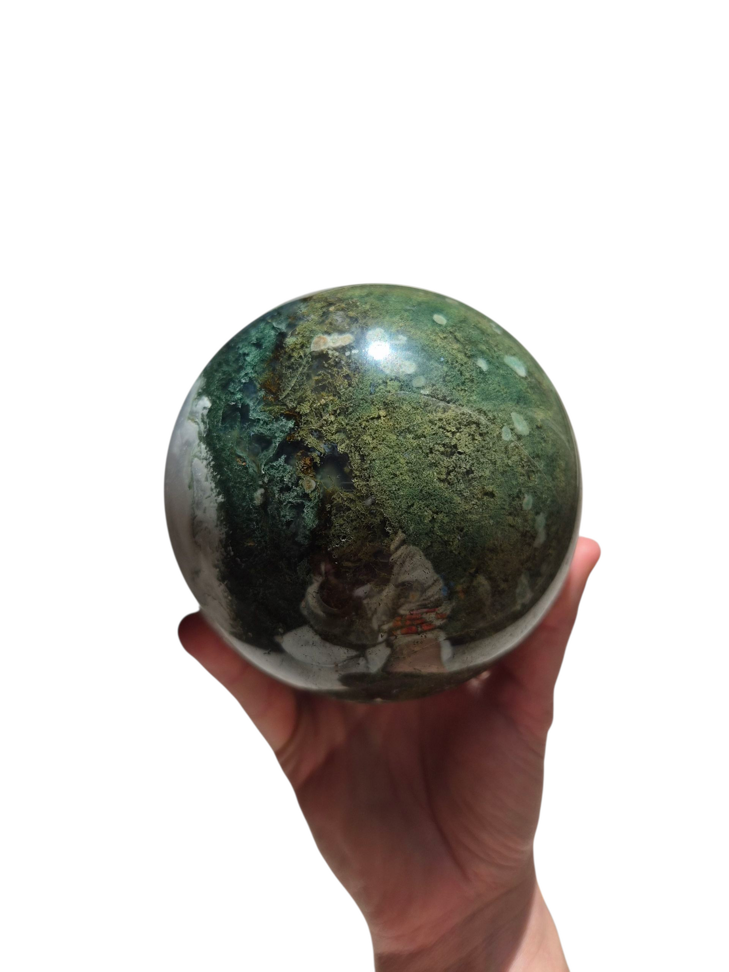 Moss Agate Sphere 1990