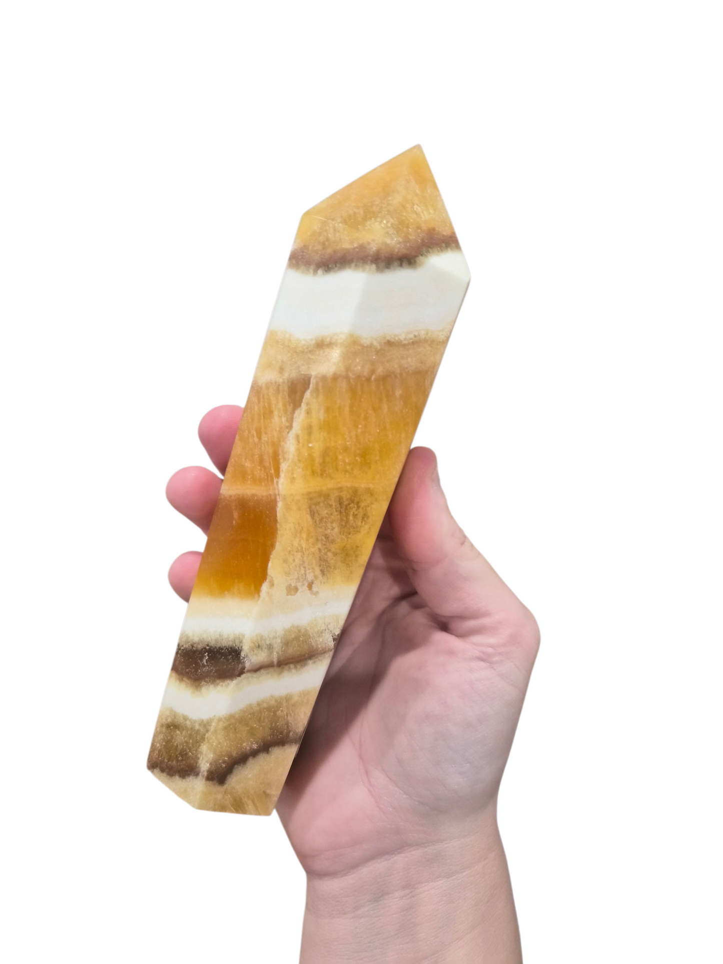 Honey Calcite Tower #A 502