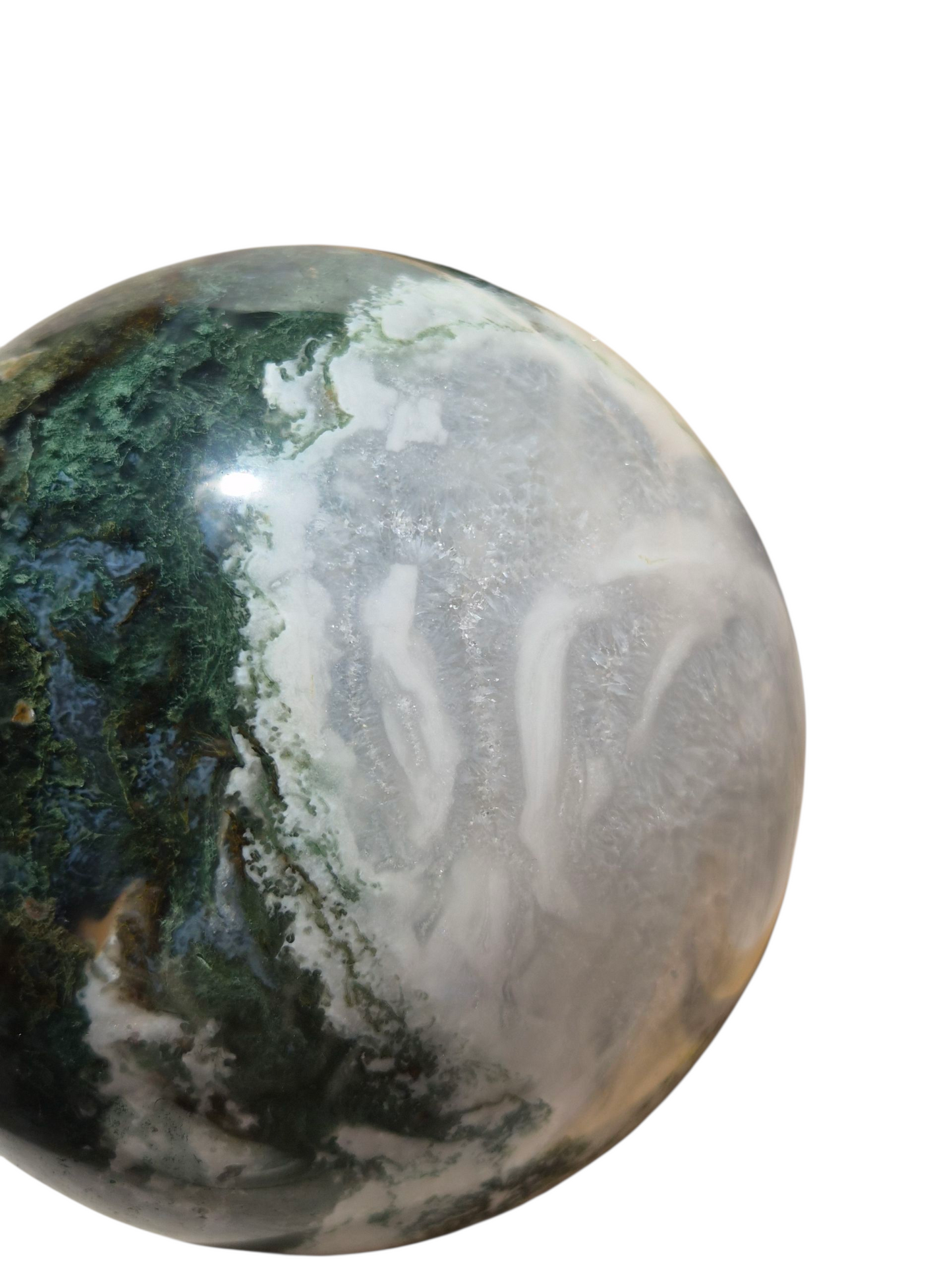 Moss Agate Sphere 1990