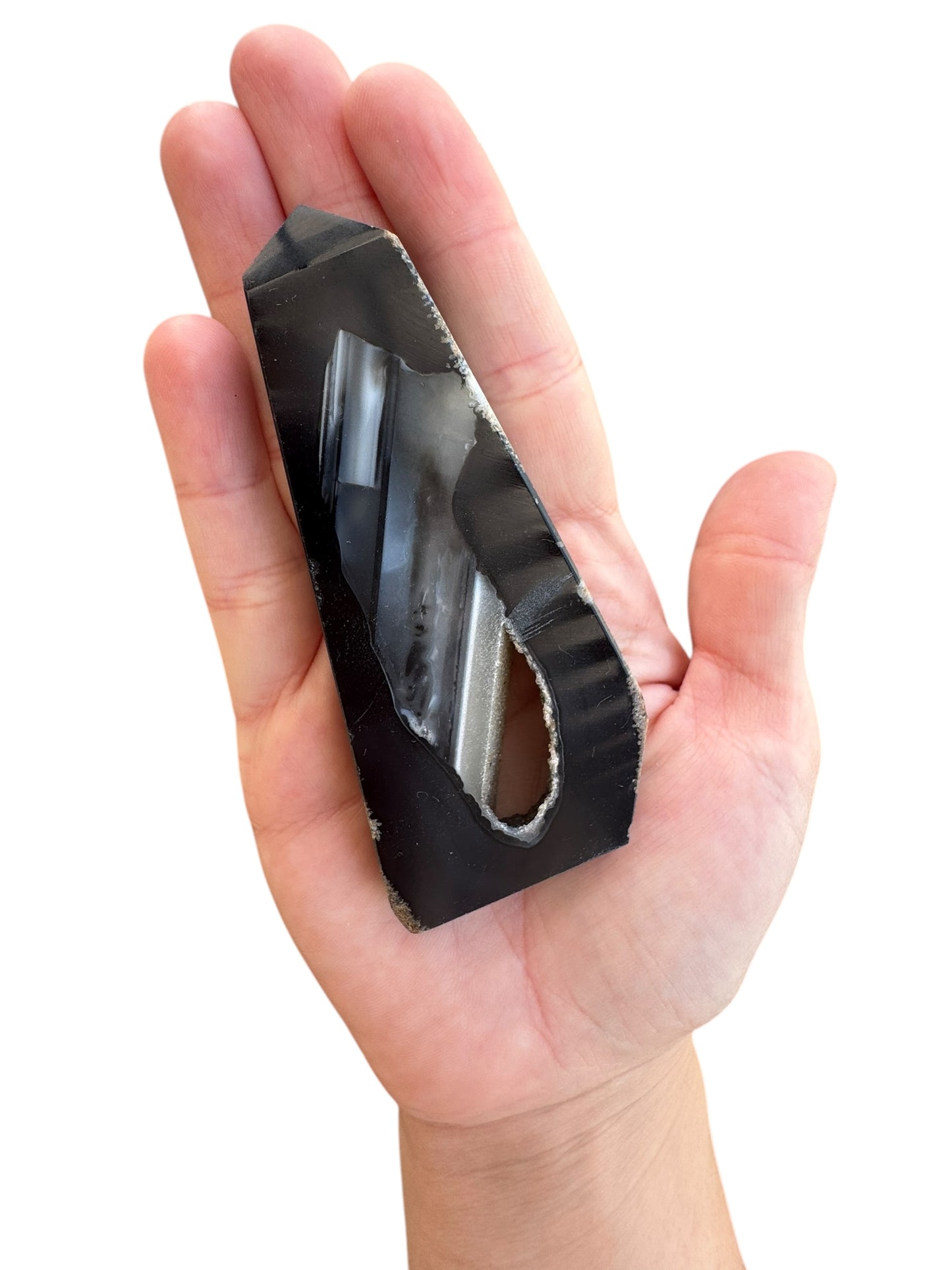 Black Agate Slice