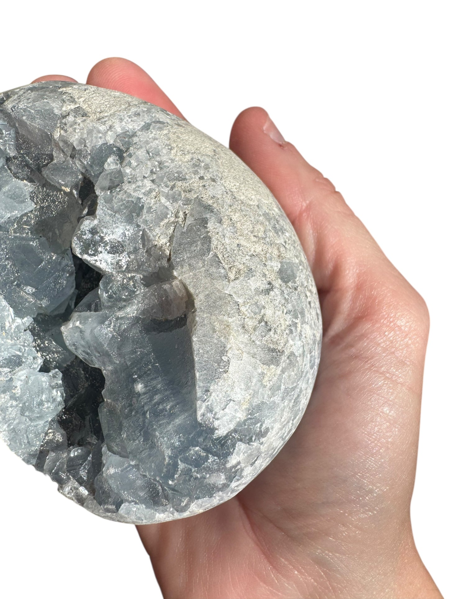 Blue Celestite Egg