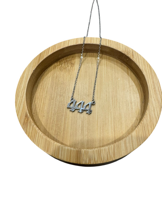 Angel Necklace (Silver) - “444”