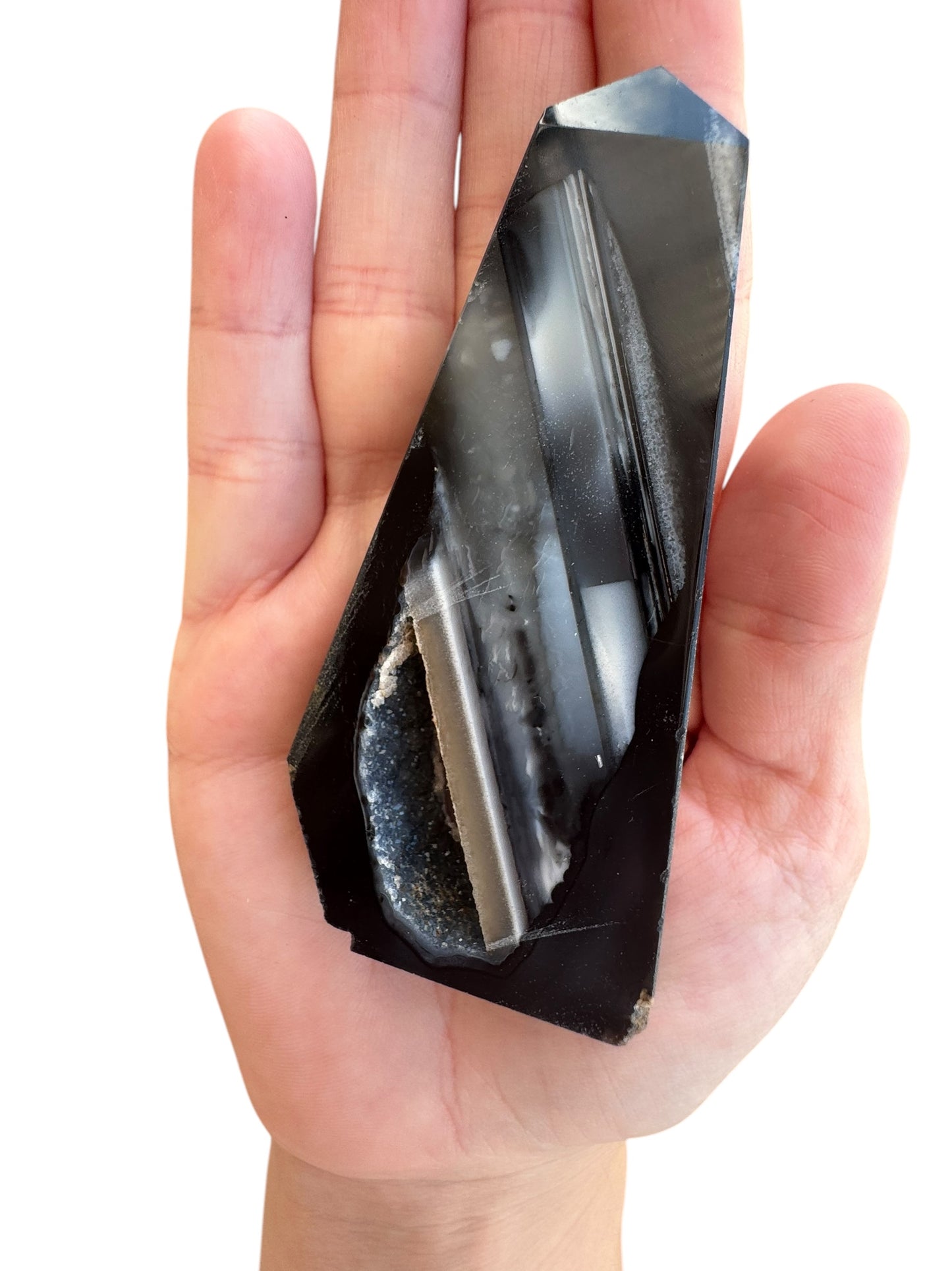 Black Agate Slice