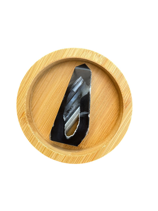 Black Agate Slice
