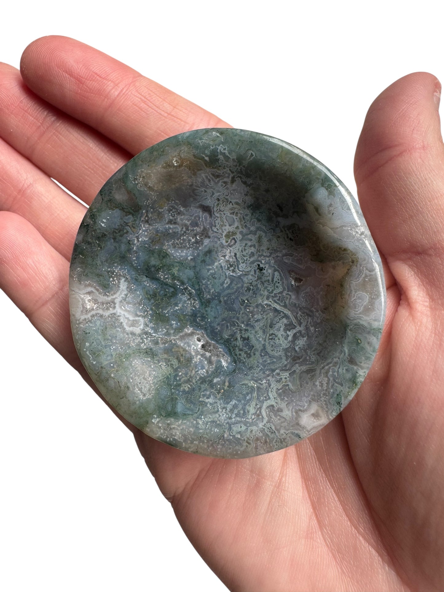 Moss Agate Trinket Dish